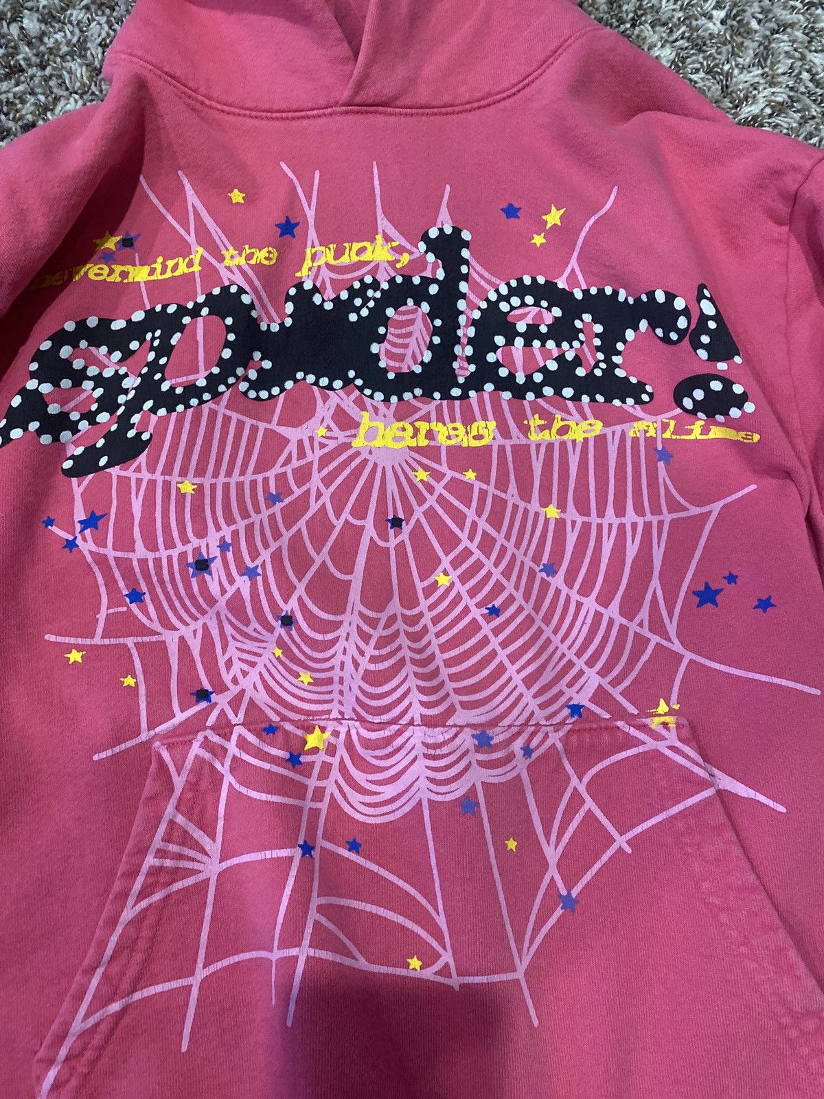 Sp5der Pink Sp5der hoddie Size US M / EU 48-50 / 2 - 12 Thumbnail