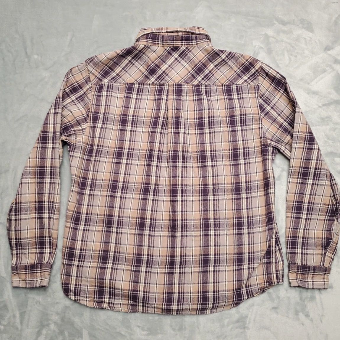 Katin VINTAGE Katin Shirt Mens M Purple Plaid Twill Flannel Long Sleeve 100% Cotton Outdoors Size US M / EU 48-50 / 2 - 6 Thumbnail