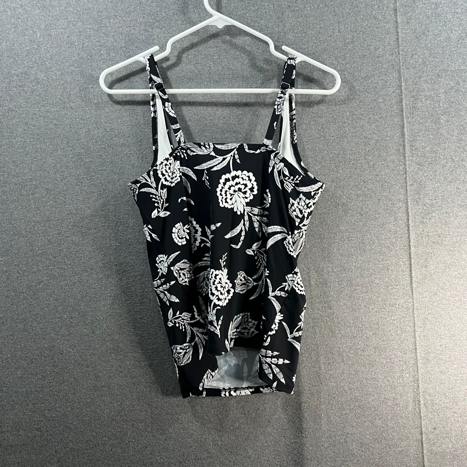Other Lands' End Square-Neck Underwire Tankini Swimsuit Top Size M / US 6-8 / IT 42-44 - 2 Thumbnail