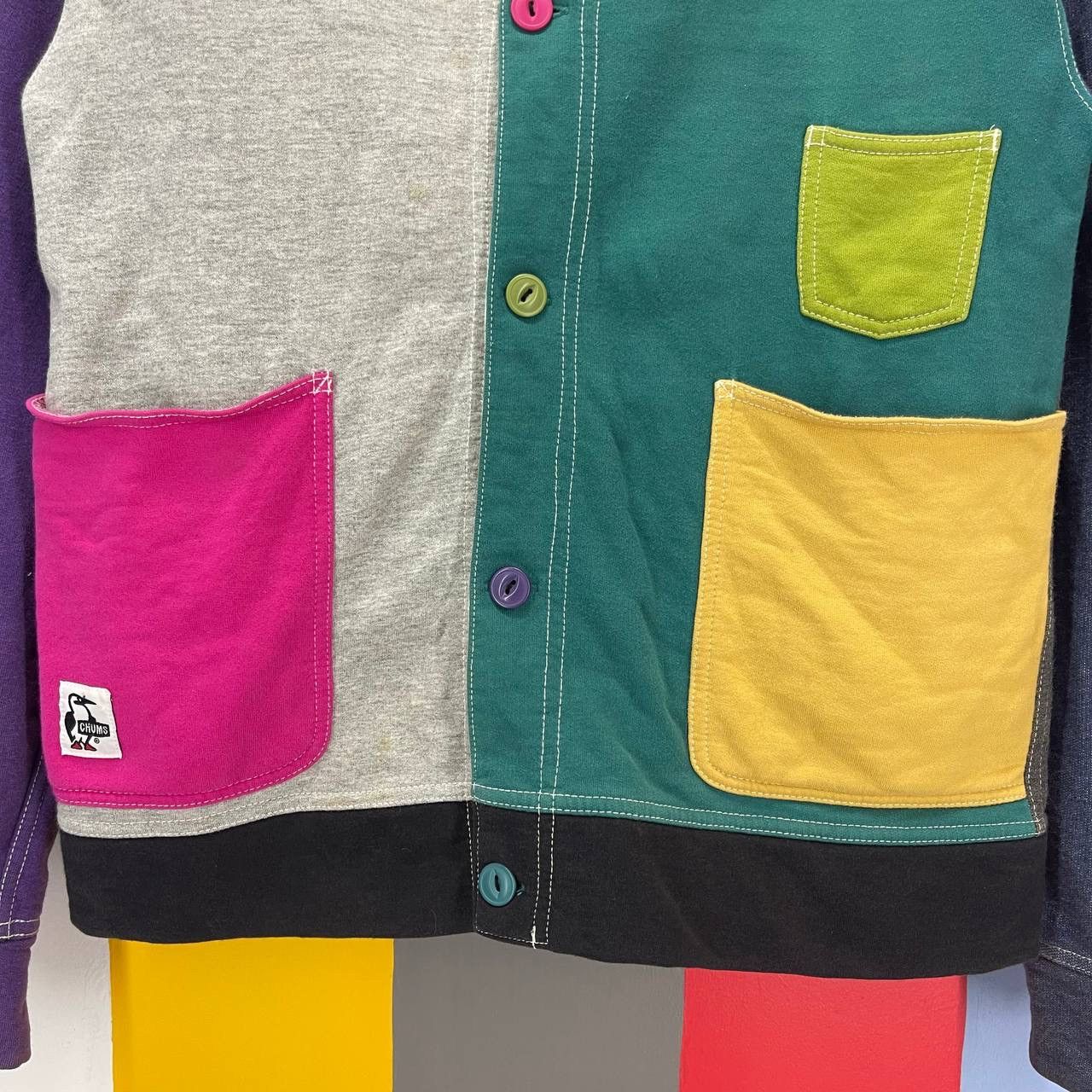 Chums CHUMS Multicolor Button Hoodie #2613/Z Size US S / EU 44-46 / 1 - 3 Thumbnail