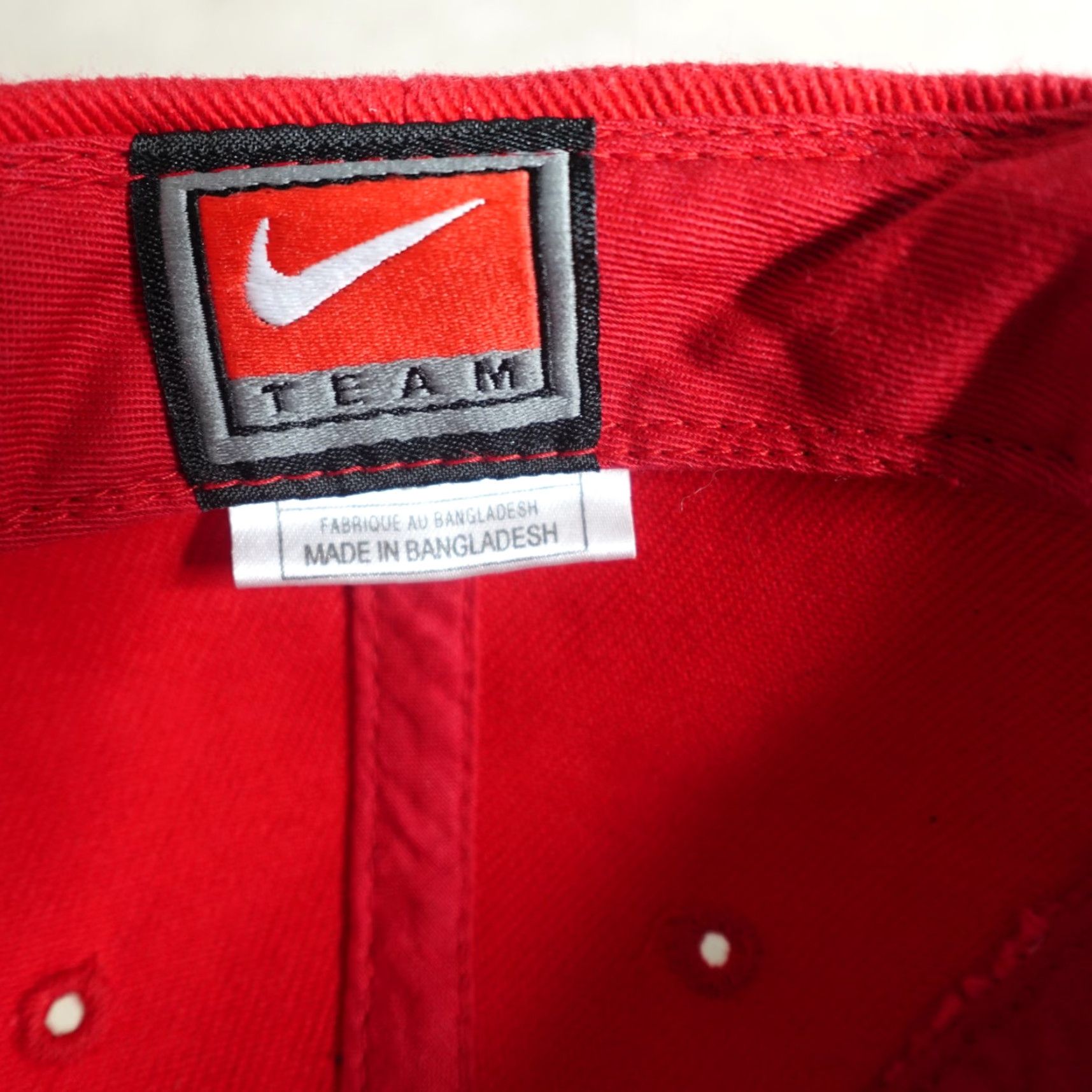 Nike VINTAGE Nike Hat Red Maryland Terps Team Strapback Dadhat Size ONE SIZE - 4 Thumbnail