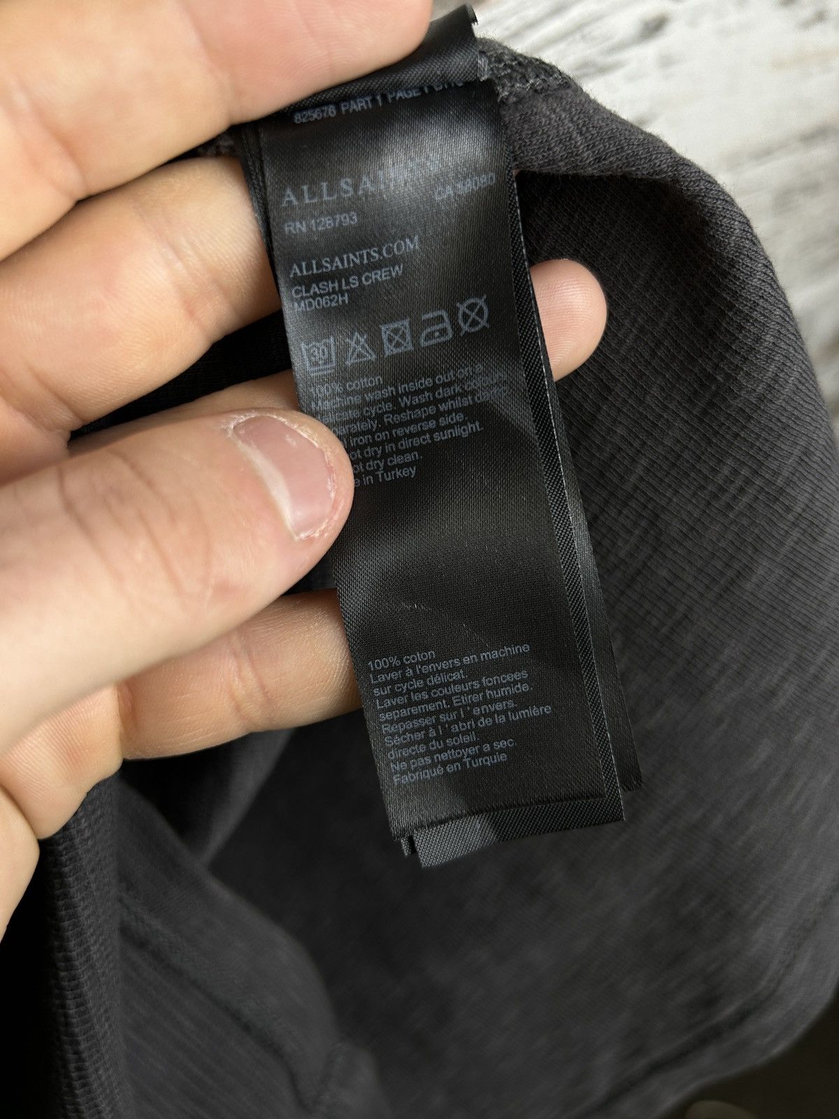 Allsaints × Japanese Brand Mens Vintage AllSaints CLASH LS CREM longsleeve T-shirt y2k Size US S / EU 44-46 / 1 - 8 Thumbnail