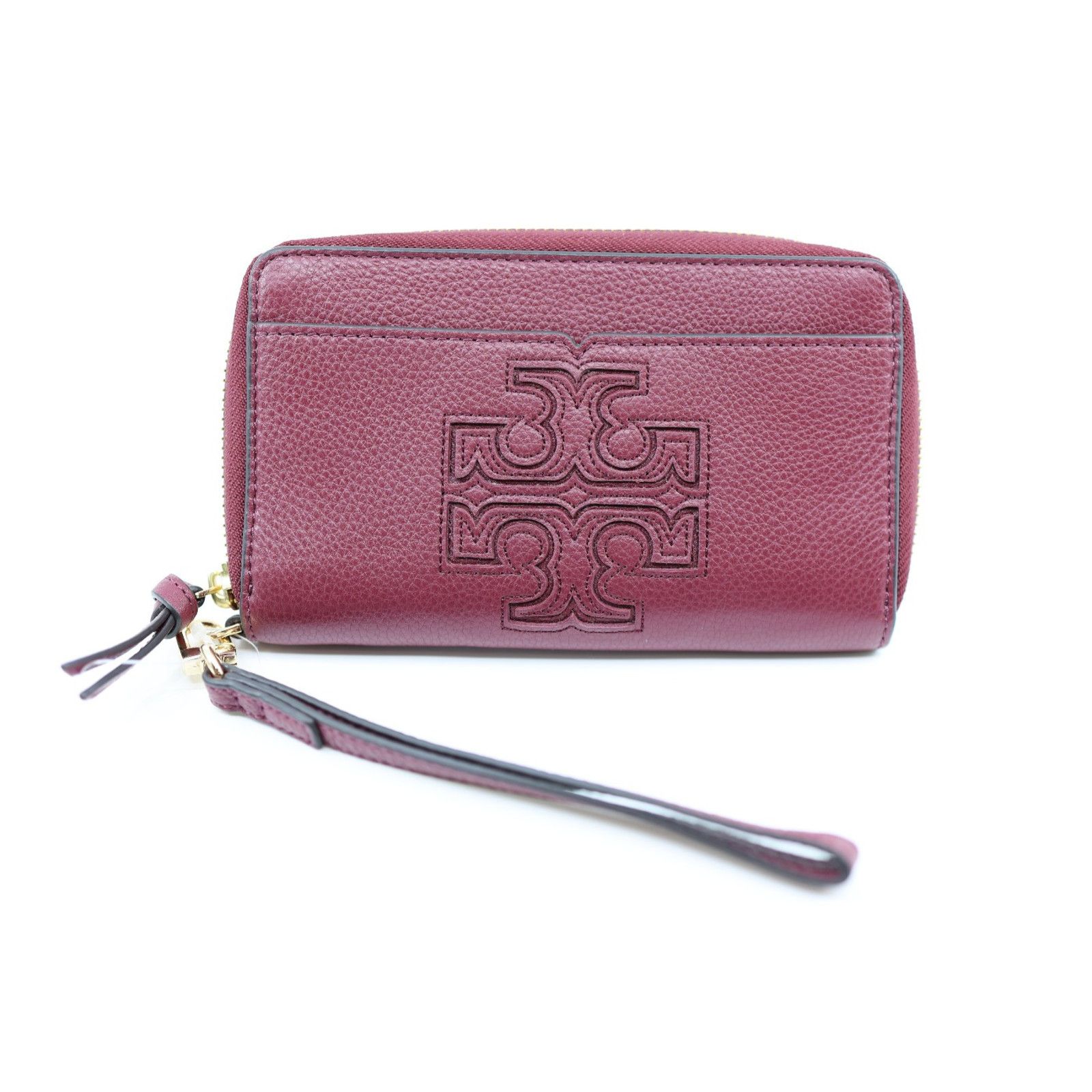 Tory Burch TORY BURCH Harper Zip Continental Leather Wristlet Wallet Size ONE SIZE - 1 Thumbnail