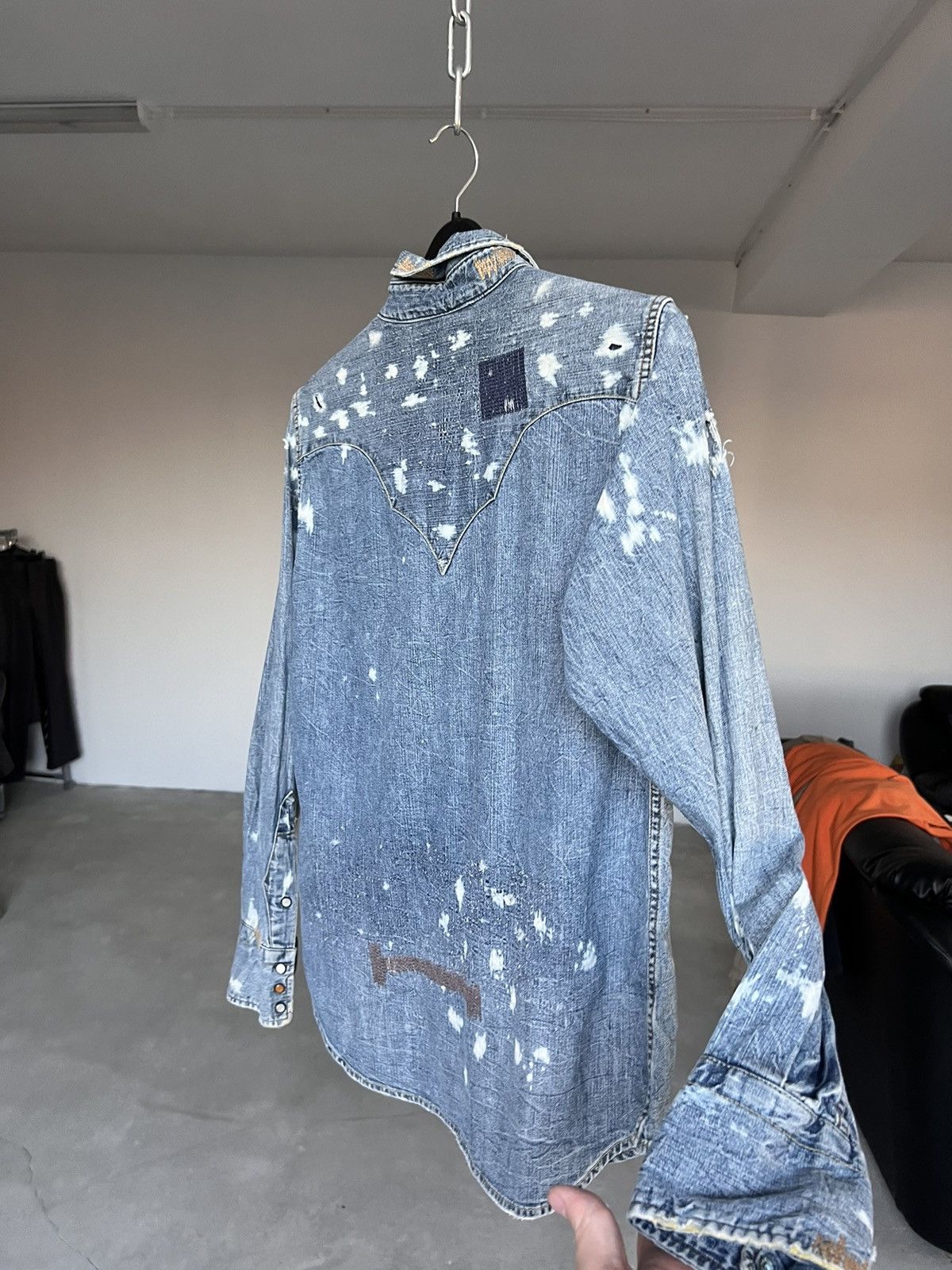 Edwin × Vintage Vintage Edwin Distressed Japanese Shirt Size US M / EU 48-50 / 2 - 7 Thumbnail