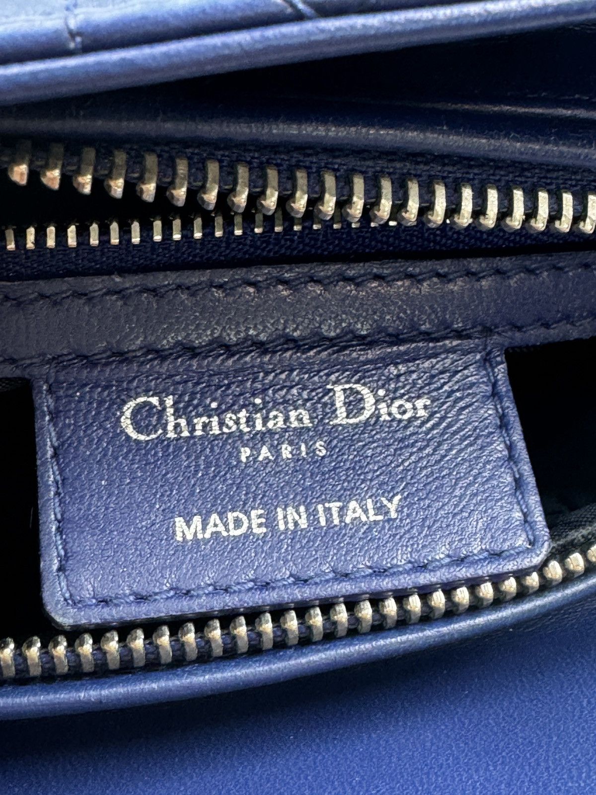 Christian Dior Monsieur Lady Dior medium size handbag blue Size ONE SIZE - 8 Thumbnail