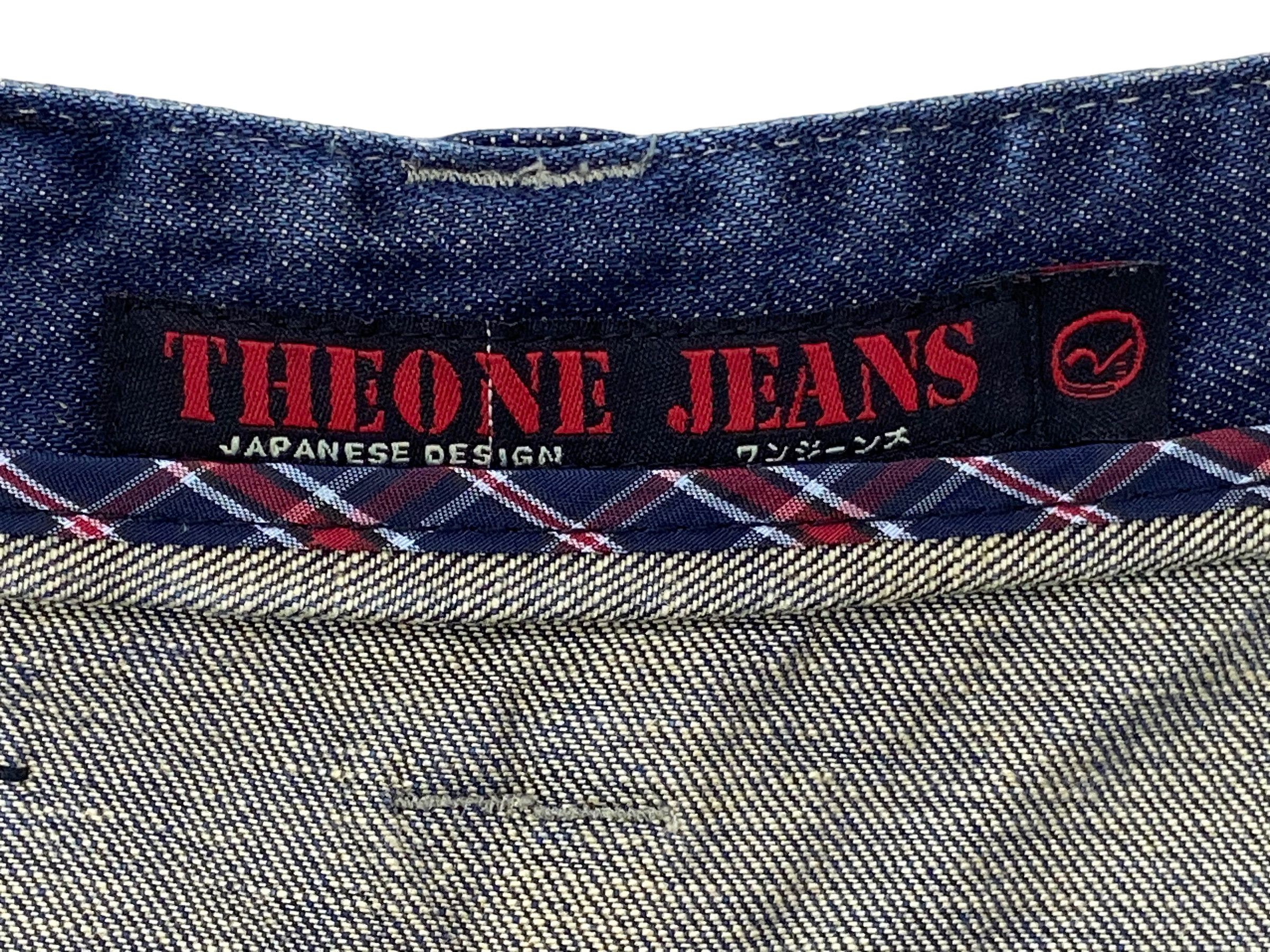 Japanese Brand The One Distressed Jeans Multizipper Pocket Size US 29 - 11 Thumbnail