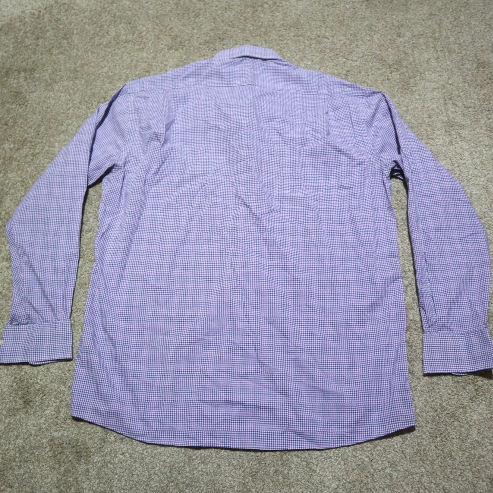 Tommy Hilfiger Tommy Hilfiger Shirt Purple Checkered Button-Up Long Sleeve Men's 16.5 34/35 Size US XL / EU 56 / 4 - 8 Thumbnail