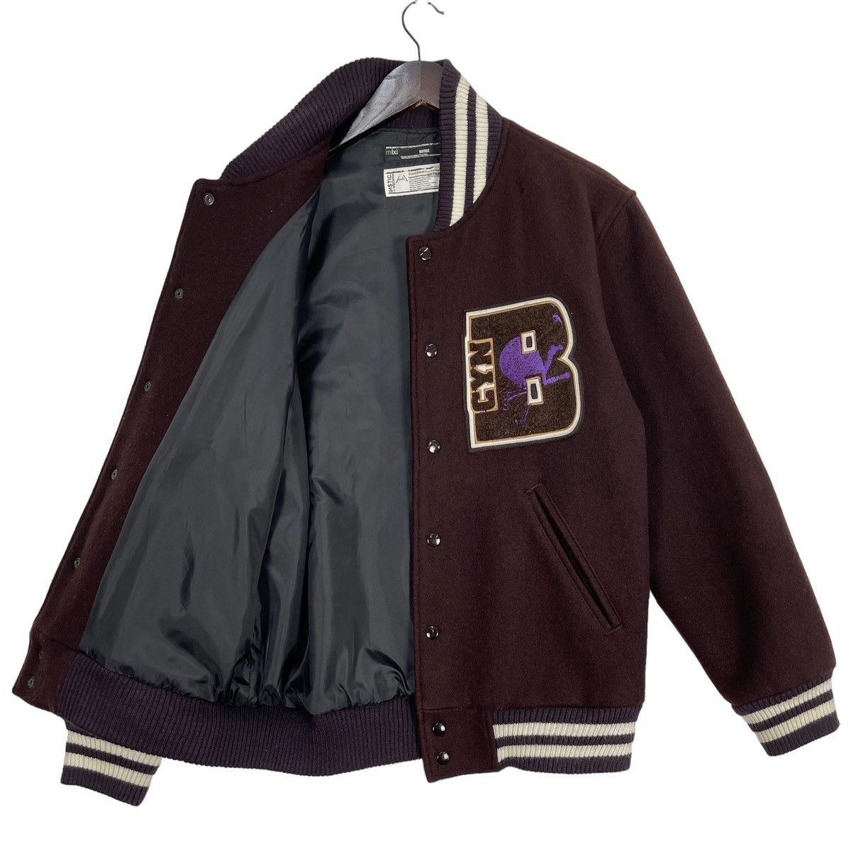 Japanese Brand × Number (N)ine × Takahiromiyashita The Soloist. Vintage Number Nine x BRTH Varsity Jacket Size US L / EU 52-54 / 3 - 8 Thumbnail