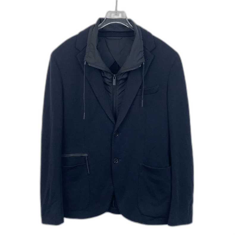 Ermenegildo Zegna Ermenegildo Zegna Blue Wool Blazer Jacket Size US L / EU 52-54 / 3 - 1 Thumbnail