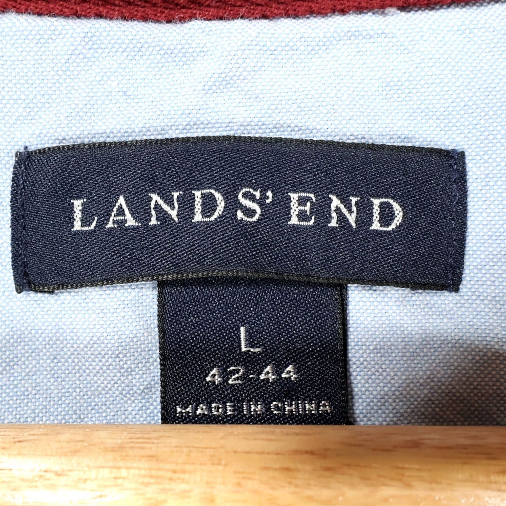Lands' End Lands' End Sweatshirt Mens L Red Long Sleeve Crew Neck Ribbed Trim Excellent Size US L / EU 52-54 / 3 - 7 Thumbnail