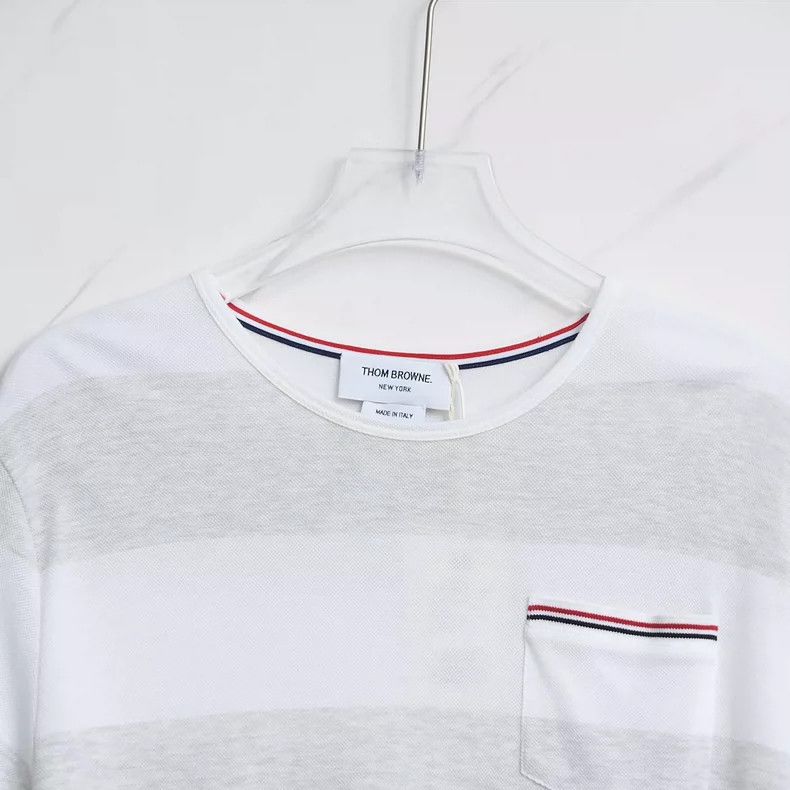 Thom Browne Thom Browne size3 Striped T-shirt Size US L / EU 52-54 / 3 - 2 Thumbnail