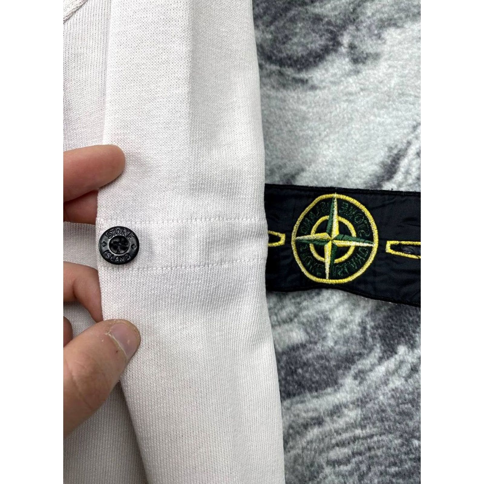 Stone Island VINTAGE Stone Island Zip Hoodie Men XL White Size US XL / EU 56 / 4 - 6 Thumbnail