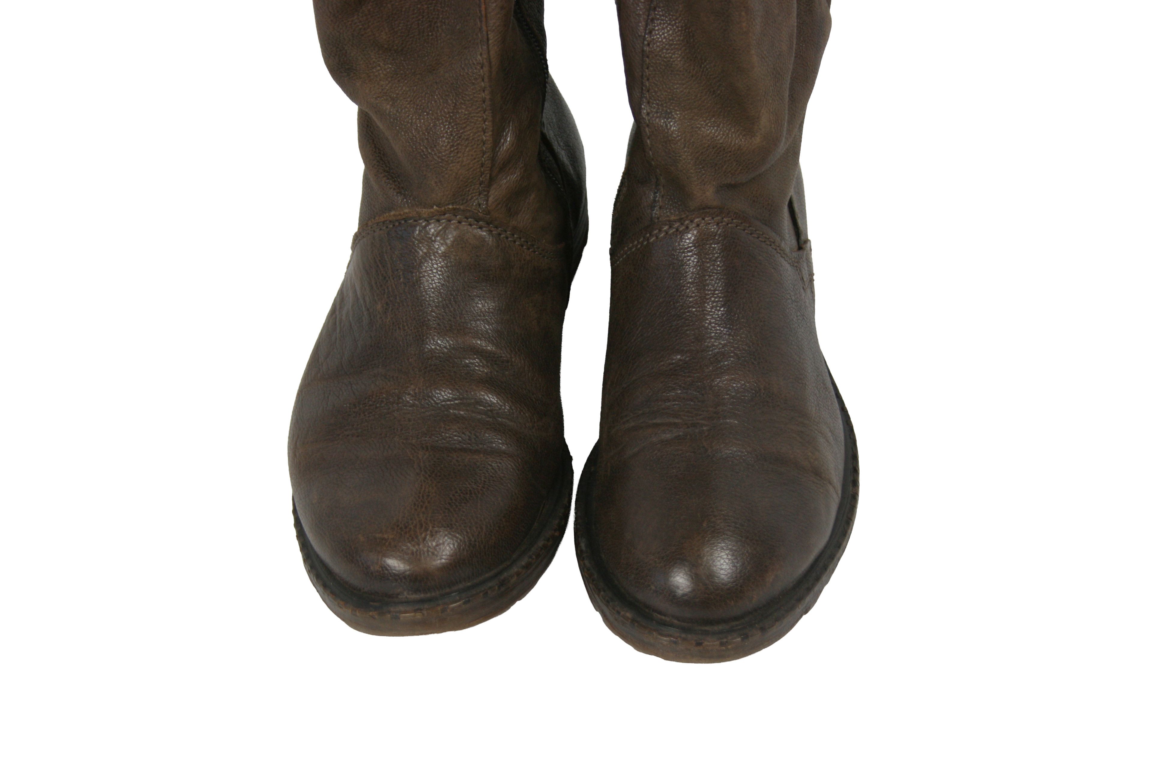 A.S.98 00S Avant Garde Tornado Grunge Biker Boots Vintage Size US 7 / IT 37 - 6 Thumbnail