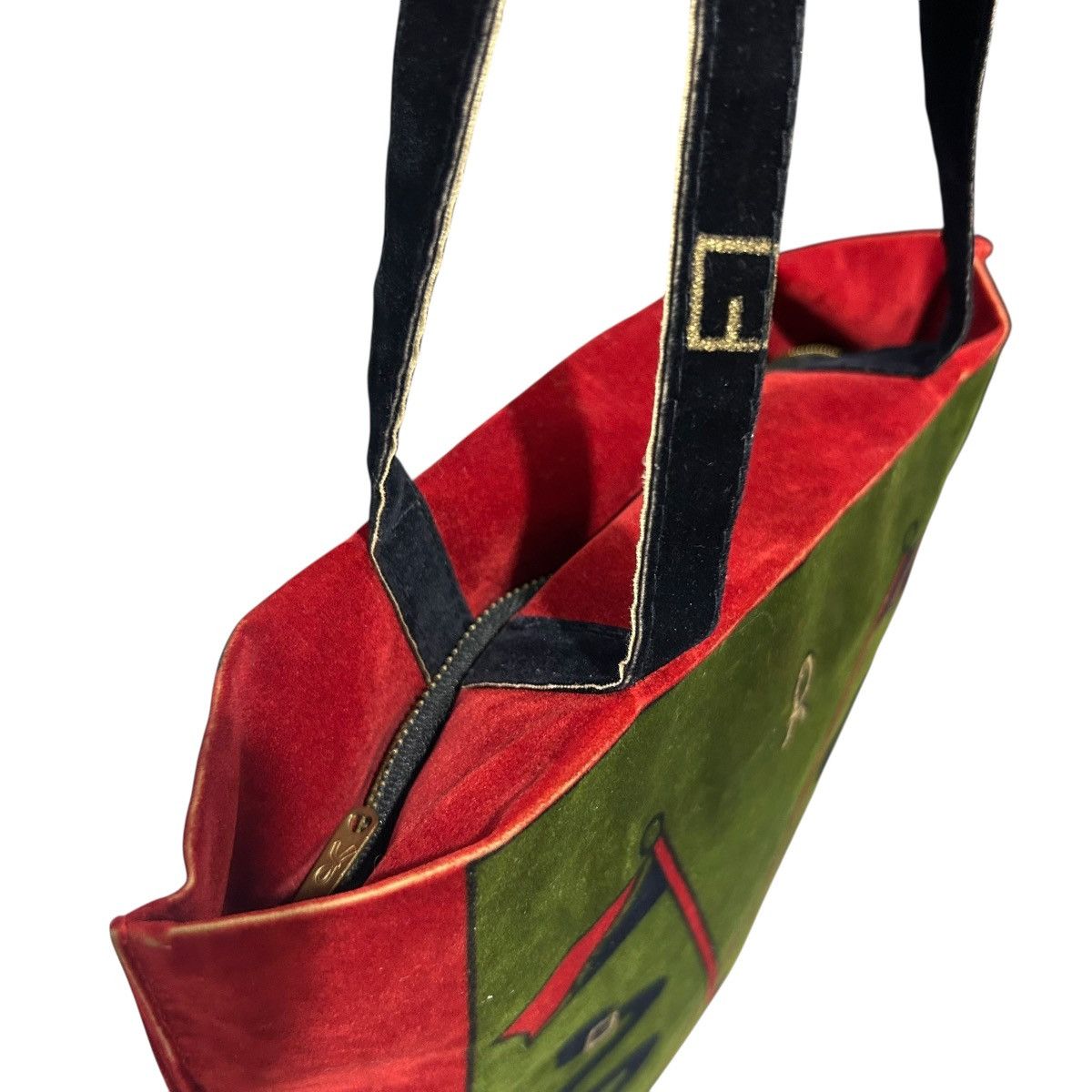 Roberta di Camerino × Vintage 🔥Rare🔥Roberta di Camerino vintage velvet hand bag Size ONE SIZE - 5 Thumbnail