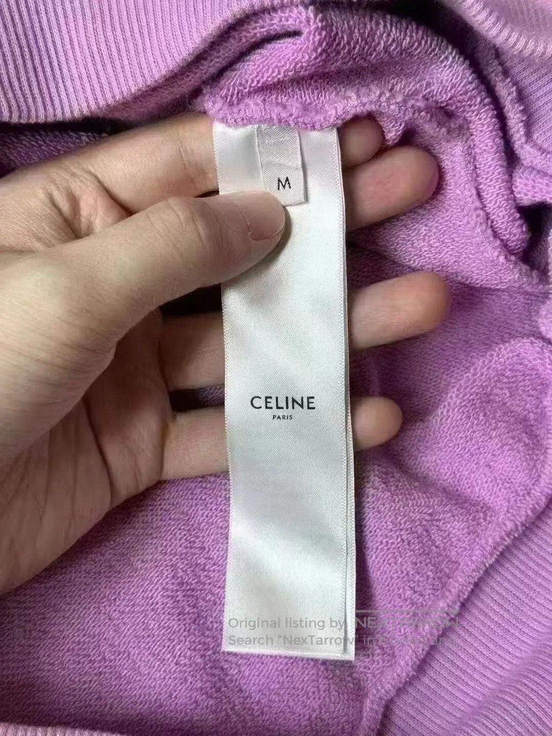 Celine Celine Purple Logo Hoodie. Size US M / EU 48-50 / 2 - 3 Thumbnail
