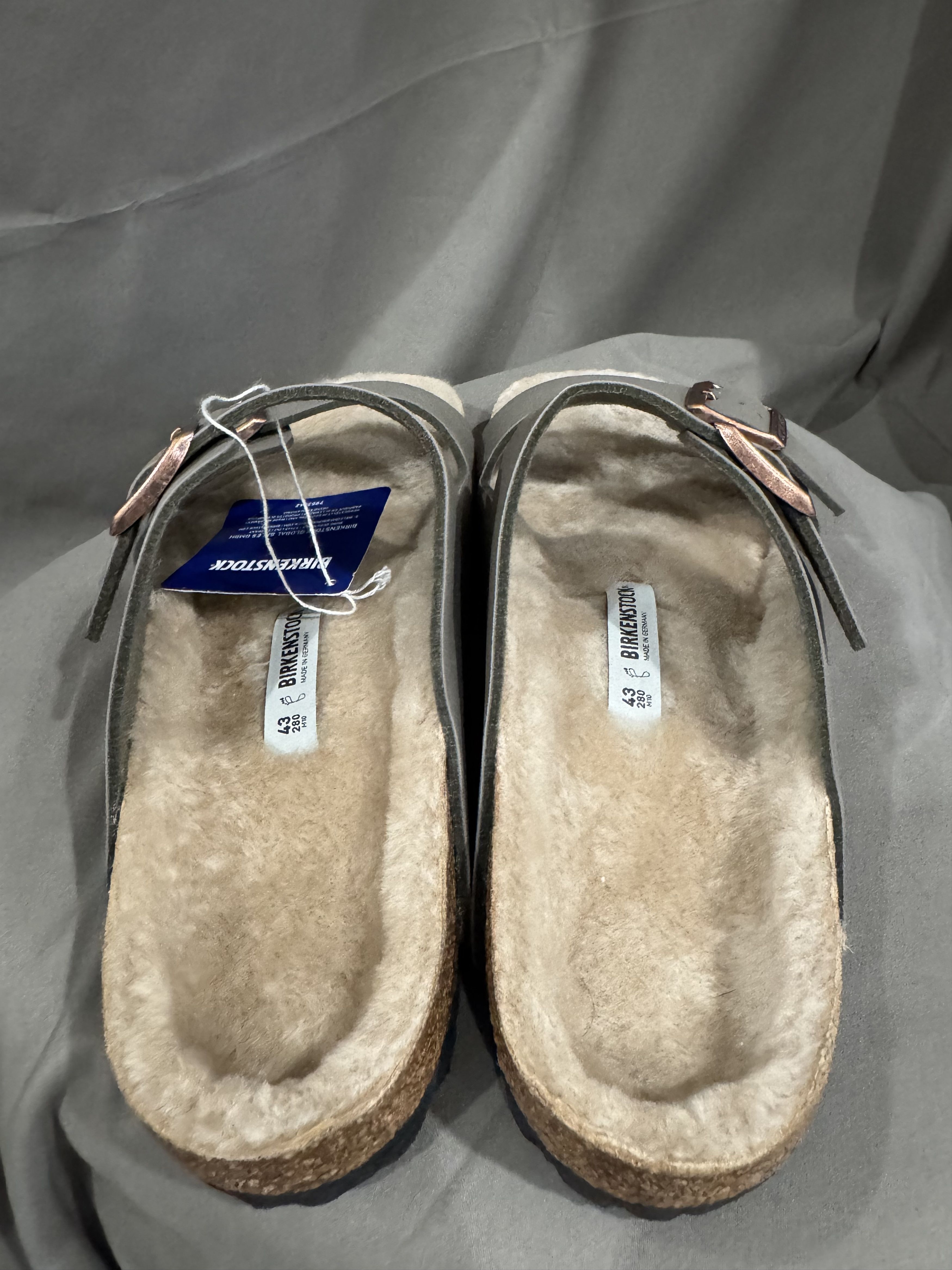 Birkenstock Birkenstock Shearling-Lined Arizona Sandals Adjustable Strap Size US 10 / EU 43 - 3 Thumbnail