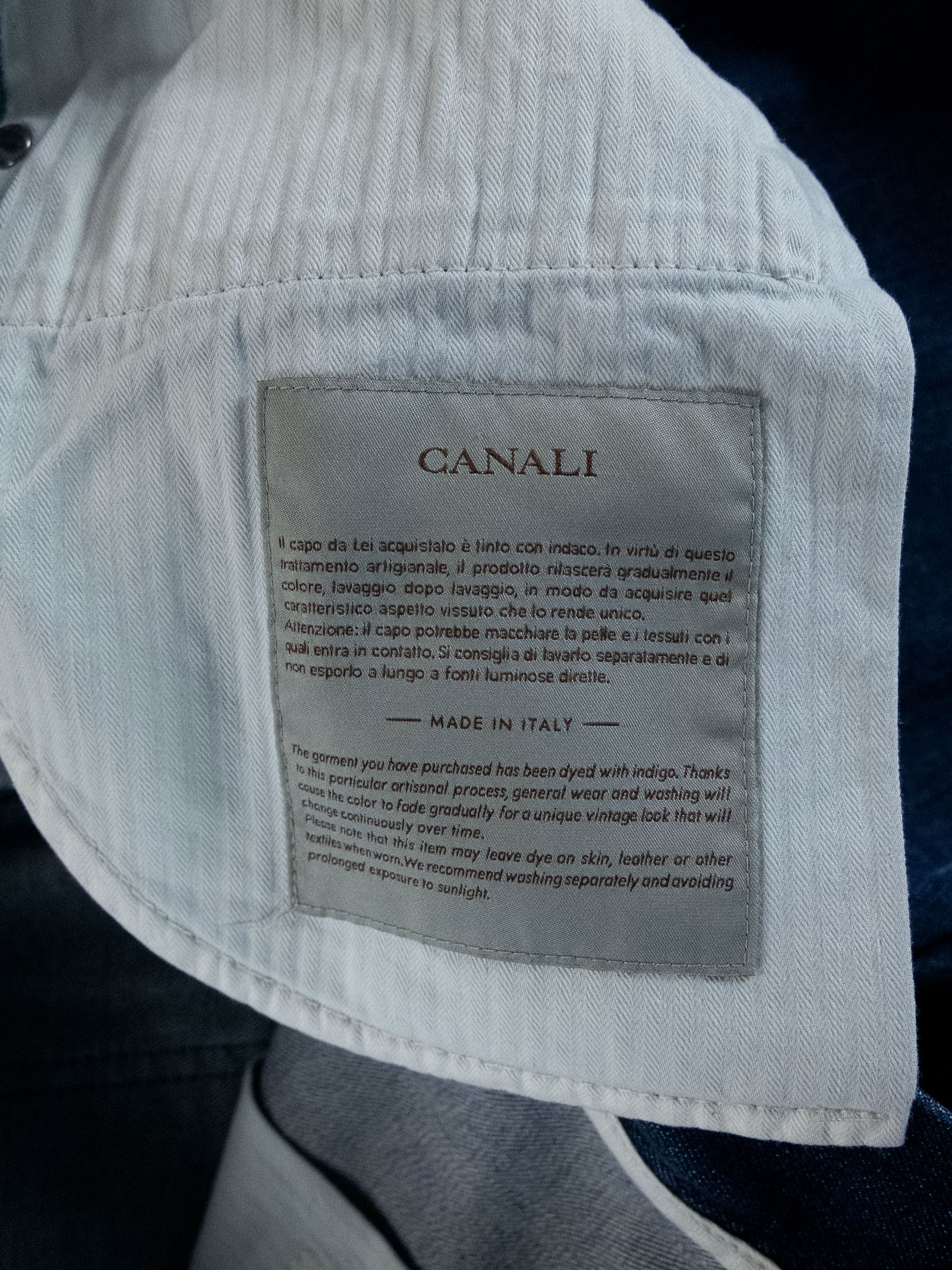 Canali CANALI blue mid rise straight leg jeans Size 34 q Size US 34 / EU 50 - 9 Thumbnail
