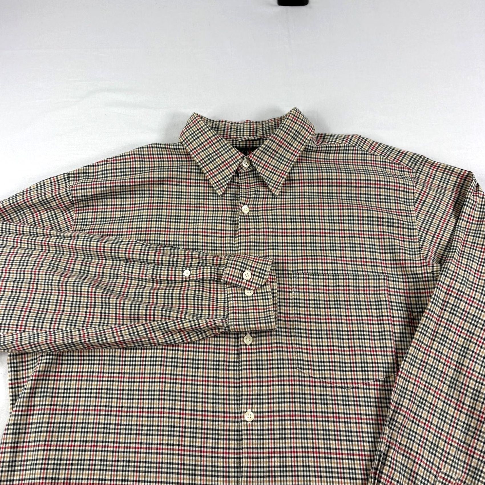 J.Crew VINTAGE J.CREW Oarsman Shirt Mens LT Large Tall Plaid Button Up Long Sleeve 90s Mens Size US L / EU 52-54 / 3 - 2 Thumbnail