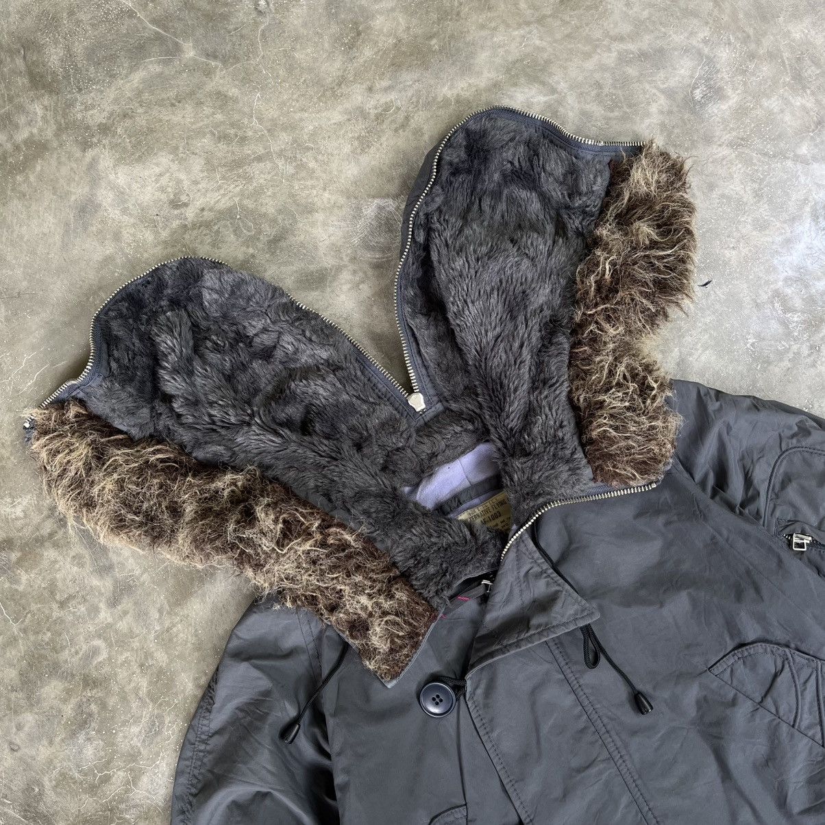 GOA 2000s RNA AF - 1003 Apocalypse Style Boxy Fur Jacket Size US M / EU 48-50 / 2 - 4 Thumbnail