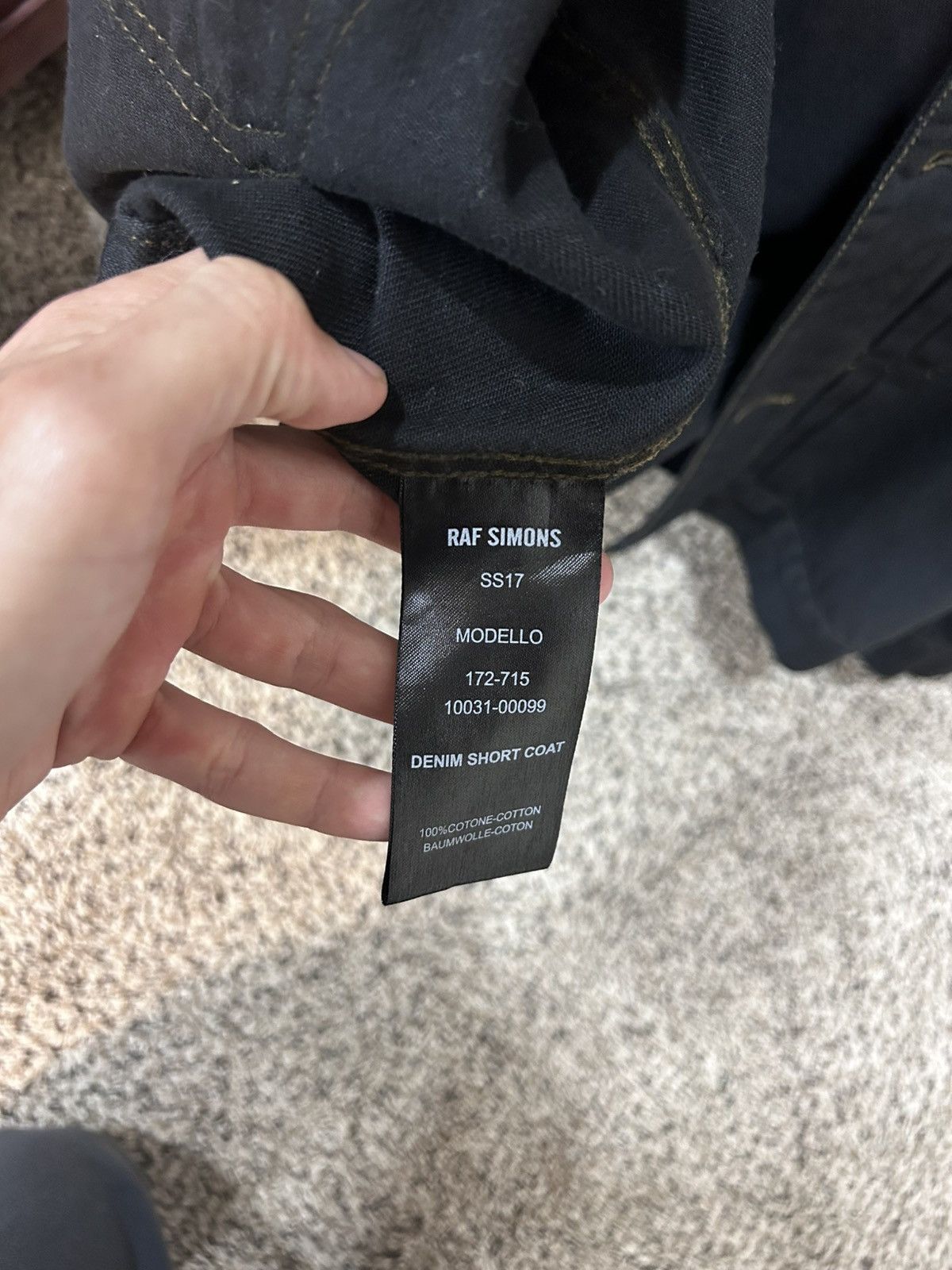 Raf Simons Raf Simons SS17 Denim Short Coat Size US S / EU 44-46 / 1 - 2 Thumbnail
