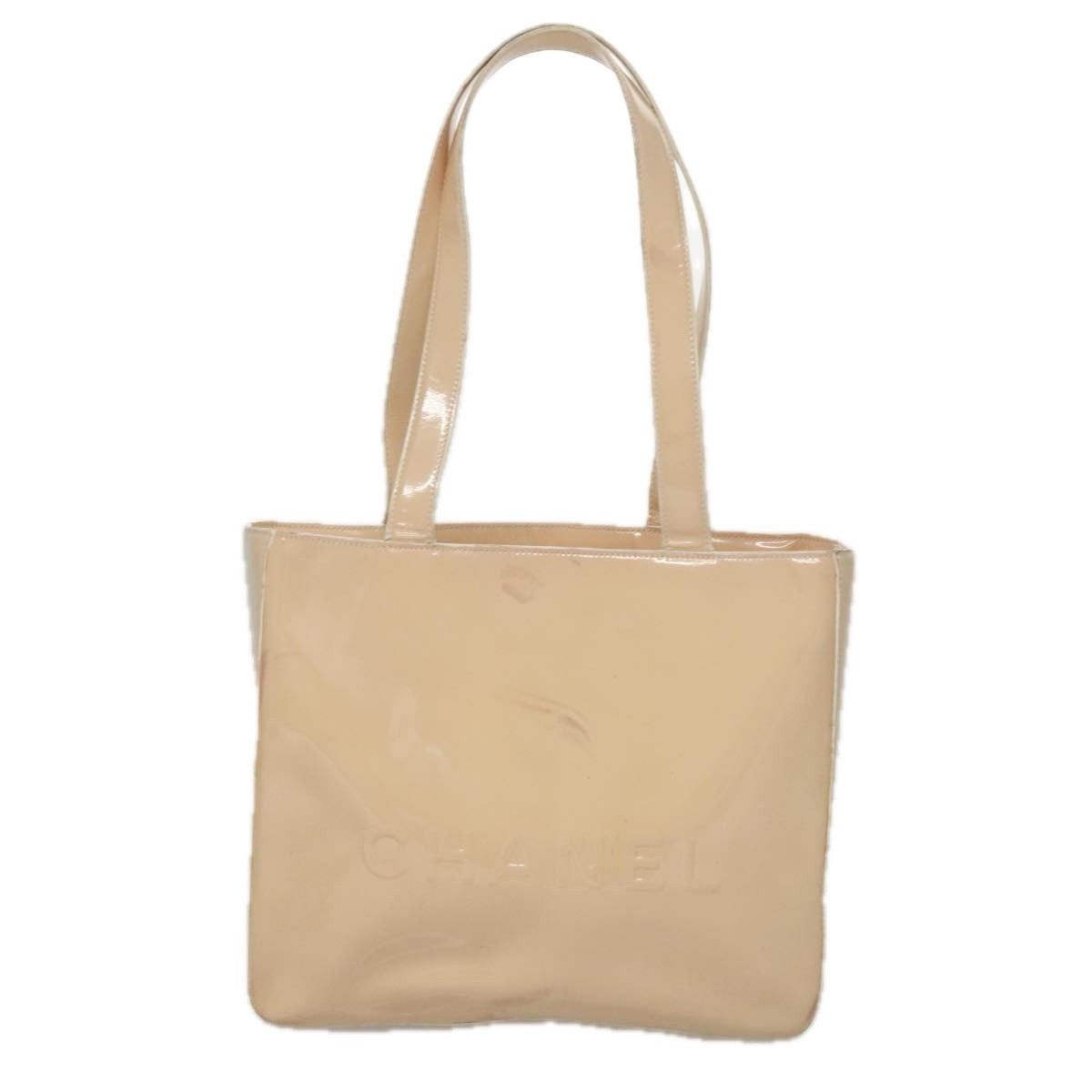 Chanel Chanel Tote Bag Enamel Beige Gold CC Size ONE SIZE - 2 Thumbnail