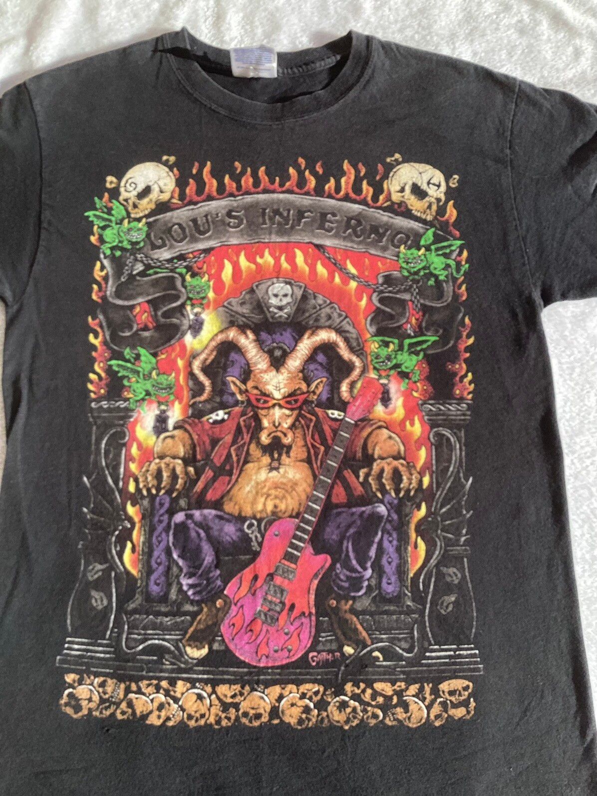Vintage Vtg 2007 guitar hero 3 legends of rock blues Inferno shirt Size US S / EU 44-46 / 1 - 2 Preview