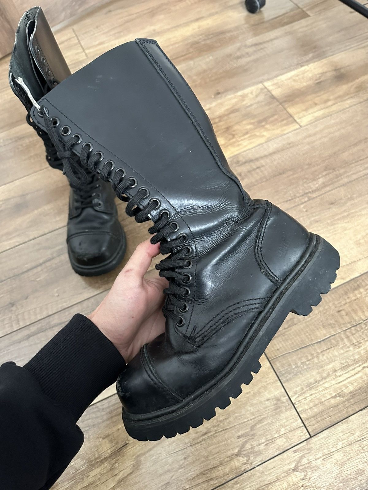 Undercover Undercover Vintage High Top Leather Boots Size US 5 / EU 37 - 10 Thumbnail