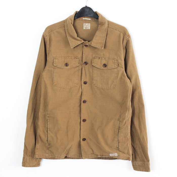 Scotch & Soda Field Jacket button over Shirt Military Tan Army Coat ...