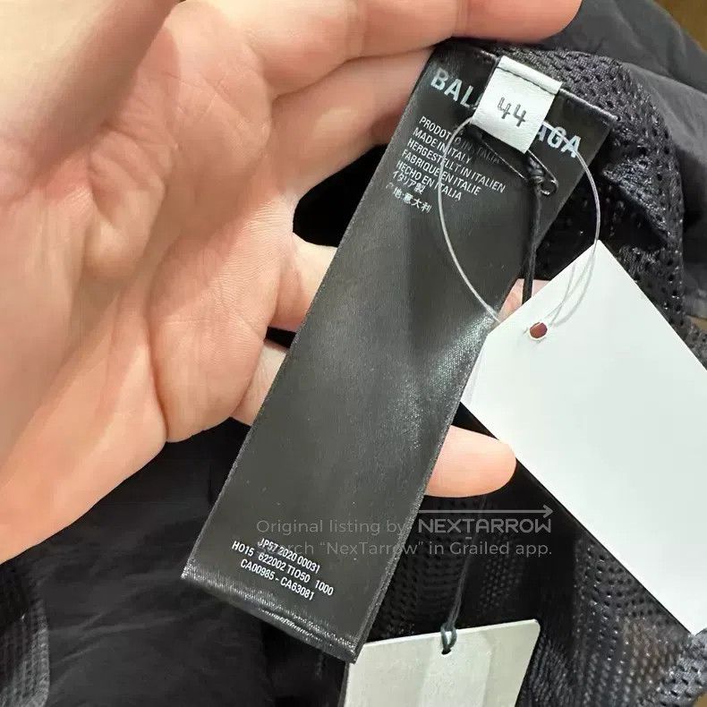 Balenciaga Balenciaga Black Mastercard Windbreaker Jacket Size US S / EU 44-46 / 1 - 5 Thumbnail