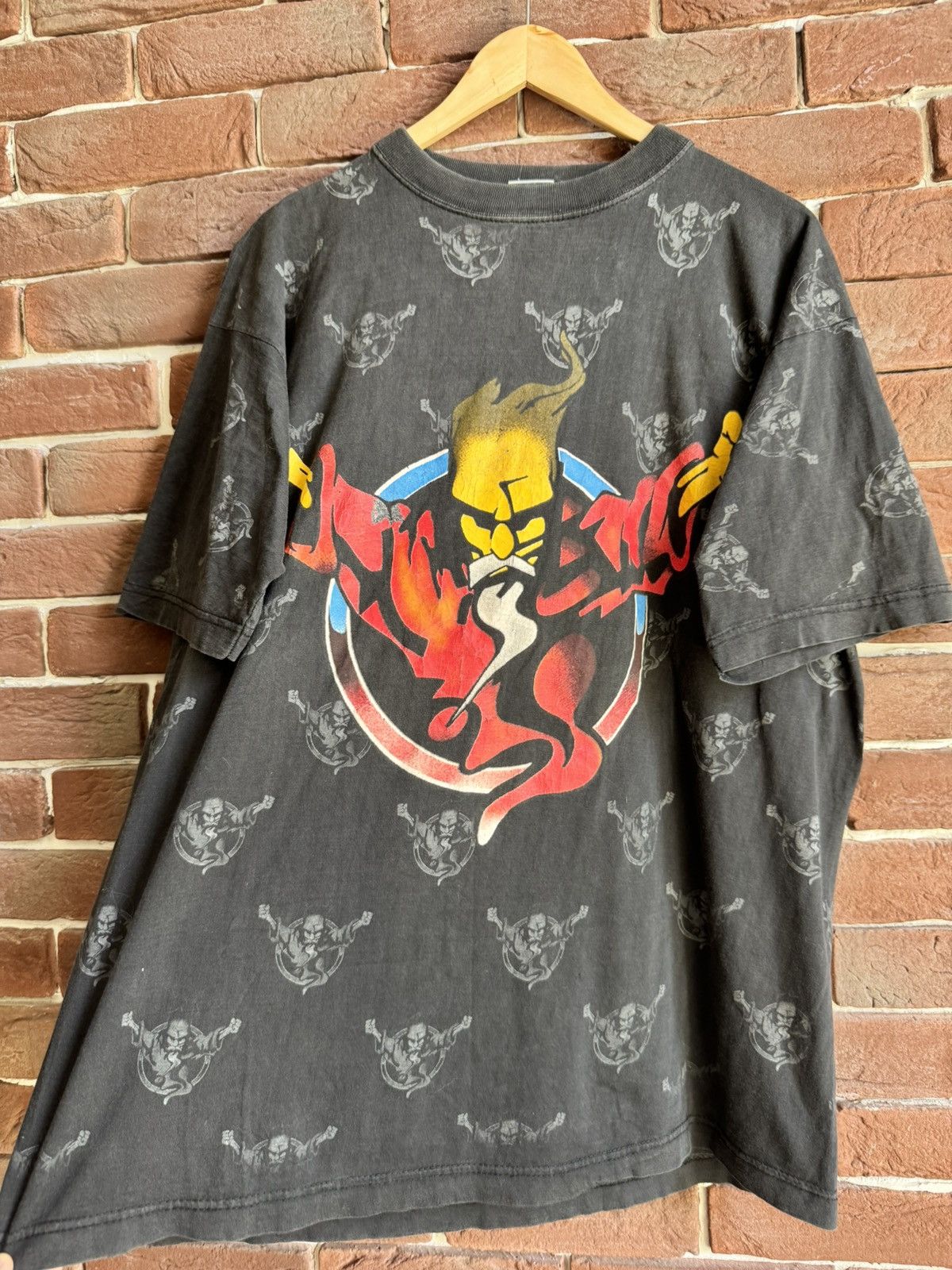 Band Tees Rare Vintage 90s Thunderdome Wizard Gabber Band Tshirt 90s Size US XL / EU 56 / 4 - 4 Thumbnail