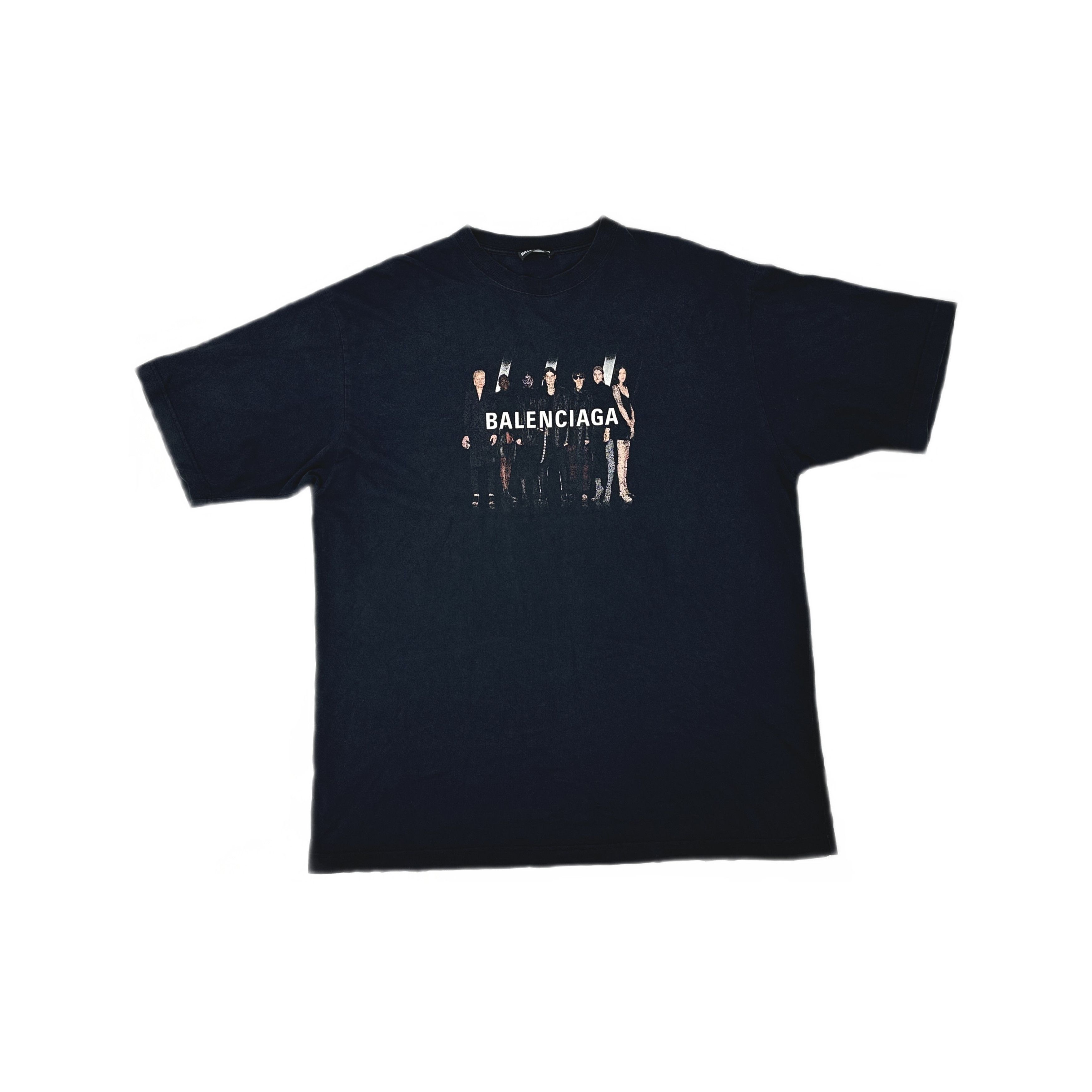 Balenciaga Balenciaga Graffiti Logo T-Shirt Black L New | Grailed