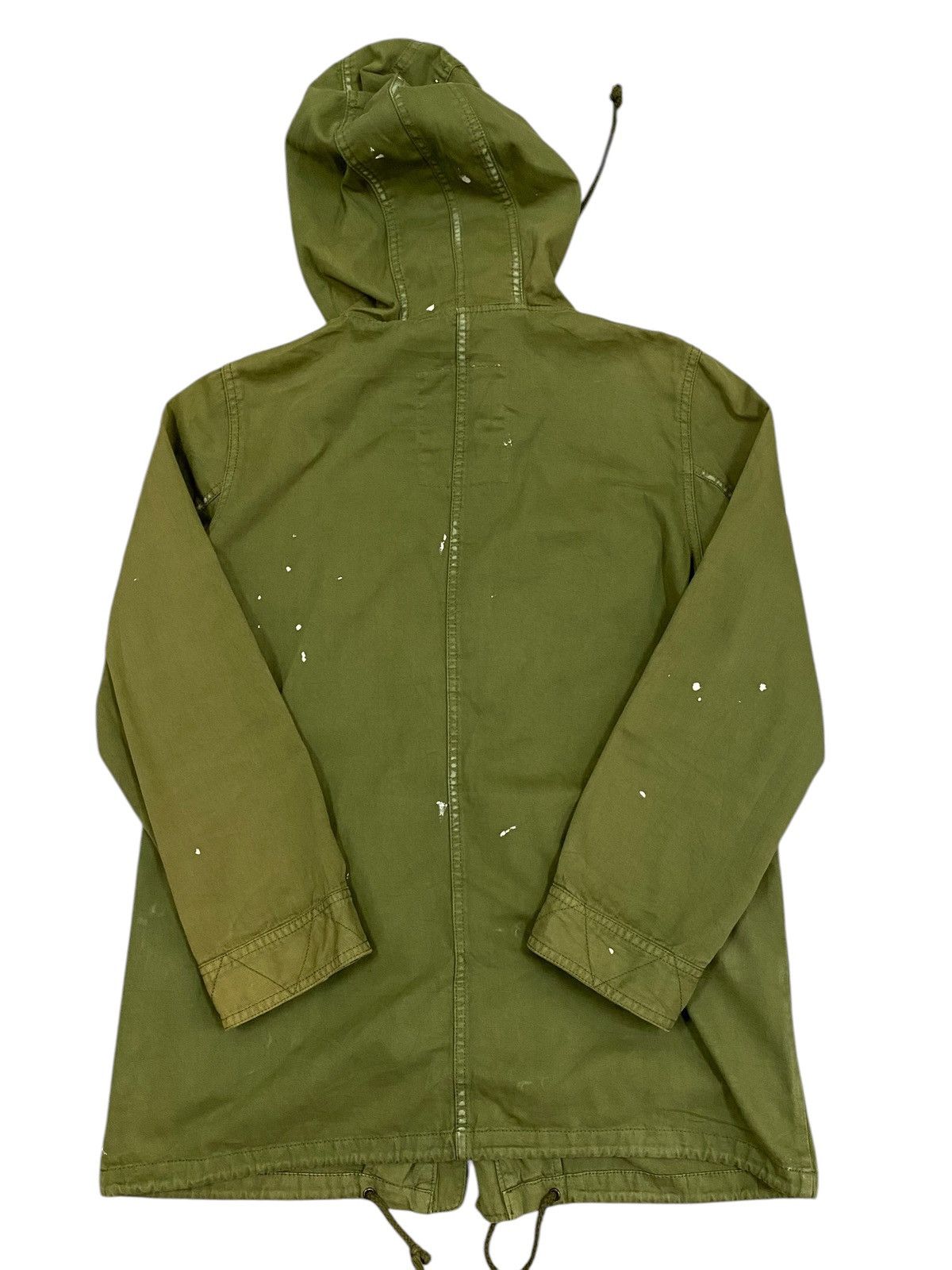 Japanese Brand Olive Green Utility Jacket with Front Pockets and Hood Size US M / EU 48-50 / 2 - 2 Thumbnail