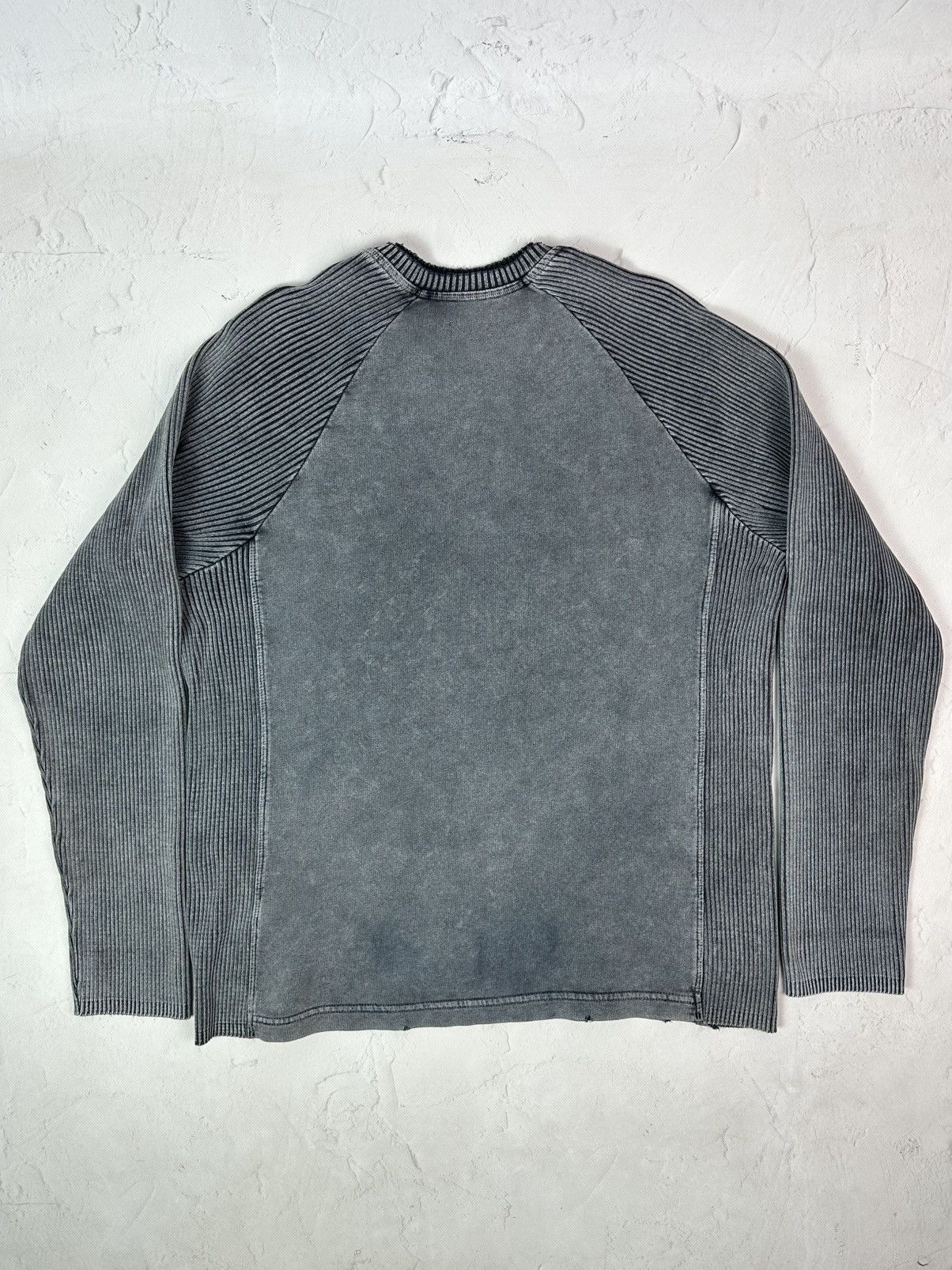 Vintage Vintage Diesel Style Ribbed Printed Sweater Size US L / EU 52-54 / 3 - 8 Thumbnail