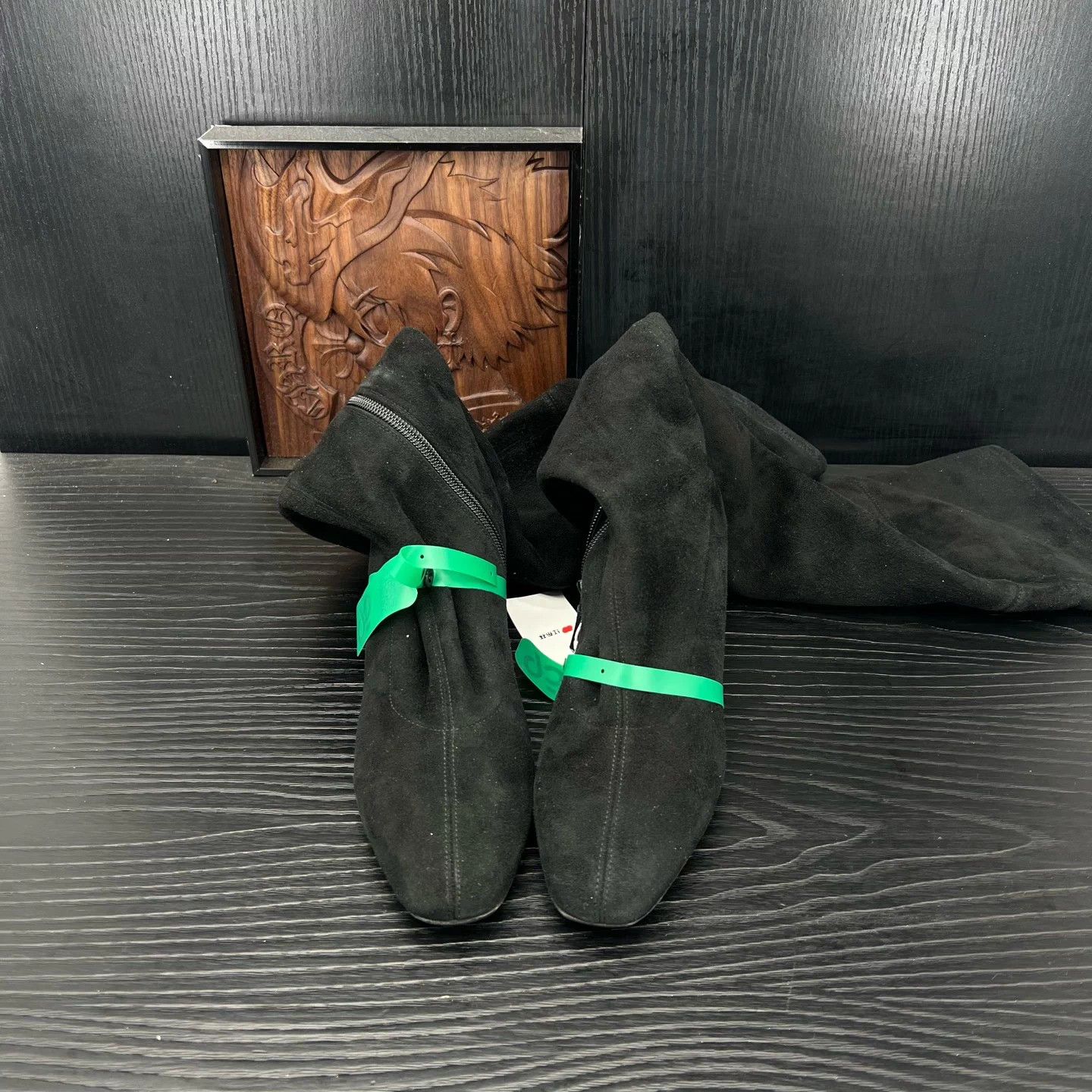 Hermes Hermès over-the-knee suede boots 36 mint with box CH25707 Size US 5.5 / IT 35.5 - 2 Thumbnail