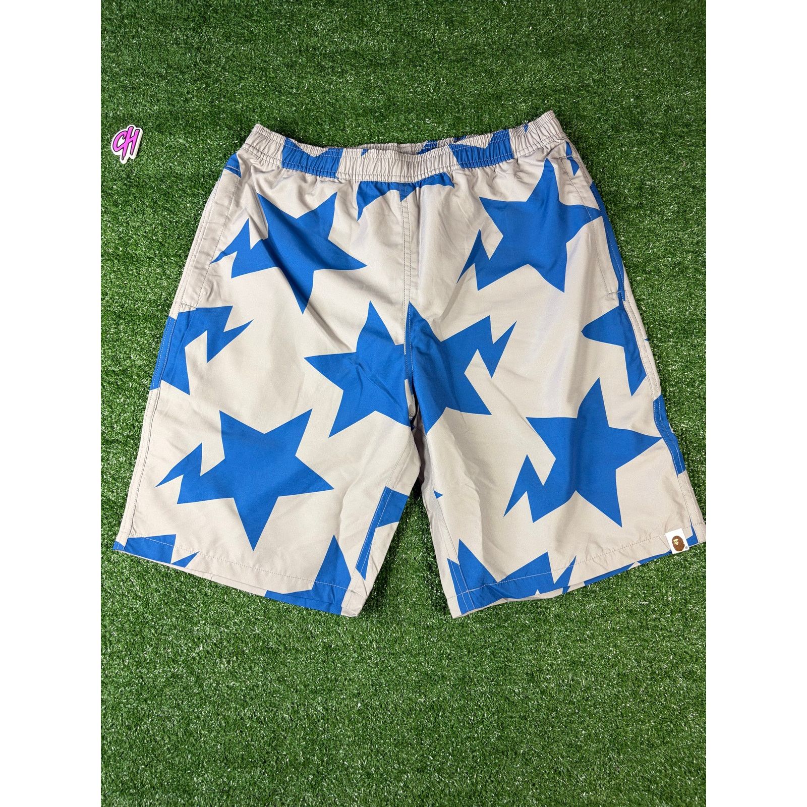 Bape Bape Bapesta Pattern Grey Beach Shorts Size Large Size US 34 / EU 50 - 8 Thumbnail