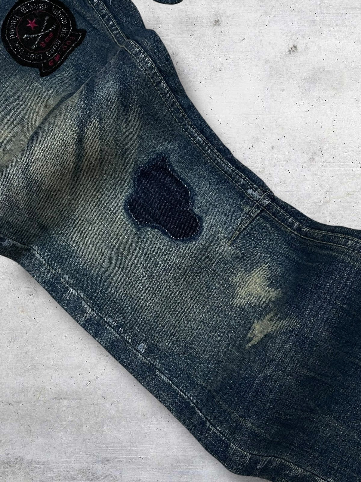 Hysteric Glamour VINTAGE BULLET NOISE JAPAN DESIGNER 90S OG PUNK PATCH DENIM Size US 30 / EU 46 - 8 Thumbnail