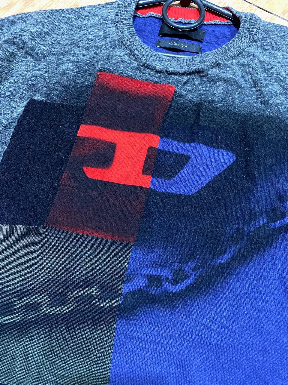 Diesel Streetwear Sweatshirt big print DIESEL Y2K Vintage Size US M / EU 48-50 / 2 - 7 Thumbnail
