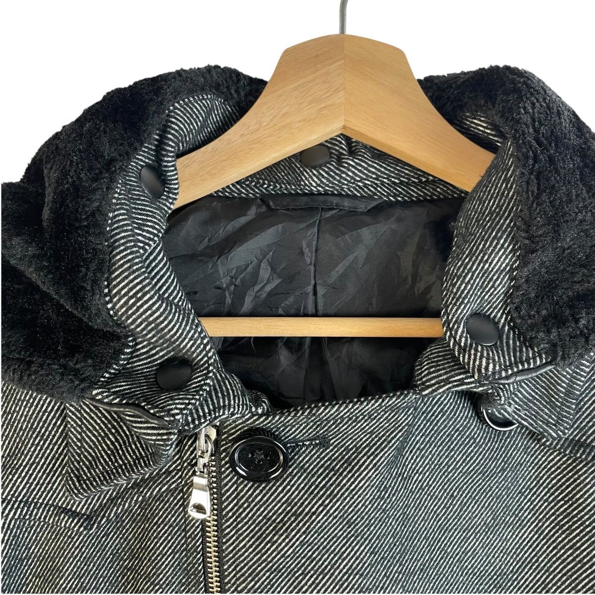 Isamu Katayama Backlash 🇯🇵 SEMANTIC DESIGN DETACHABLE FUR HOODIE PUNK GOTHIC JACKET Size US L / EU 52-54 / 3 - 16 Thumbnail