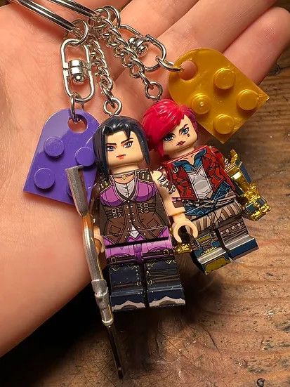 Cartoon Network × Handmade irritated studio arcane caitlyn vi anime keychain minifigure Size ONE SIZE - 1 Thumbnail