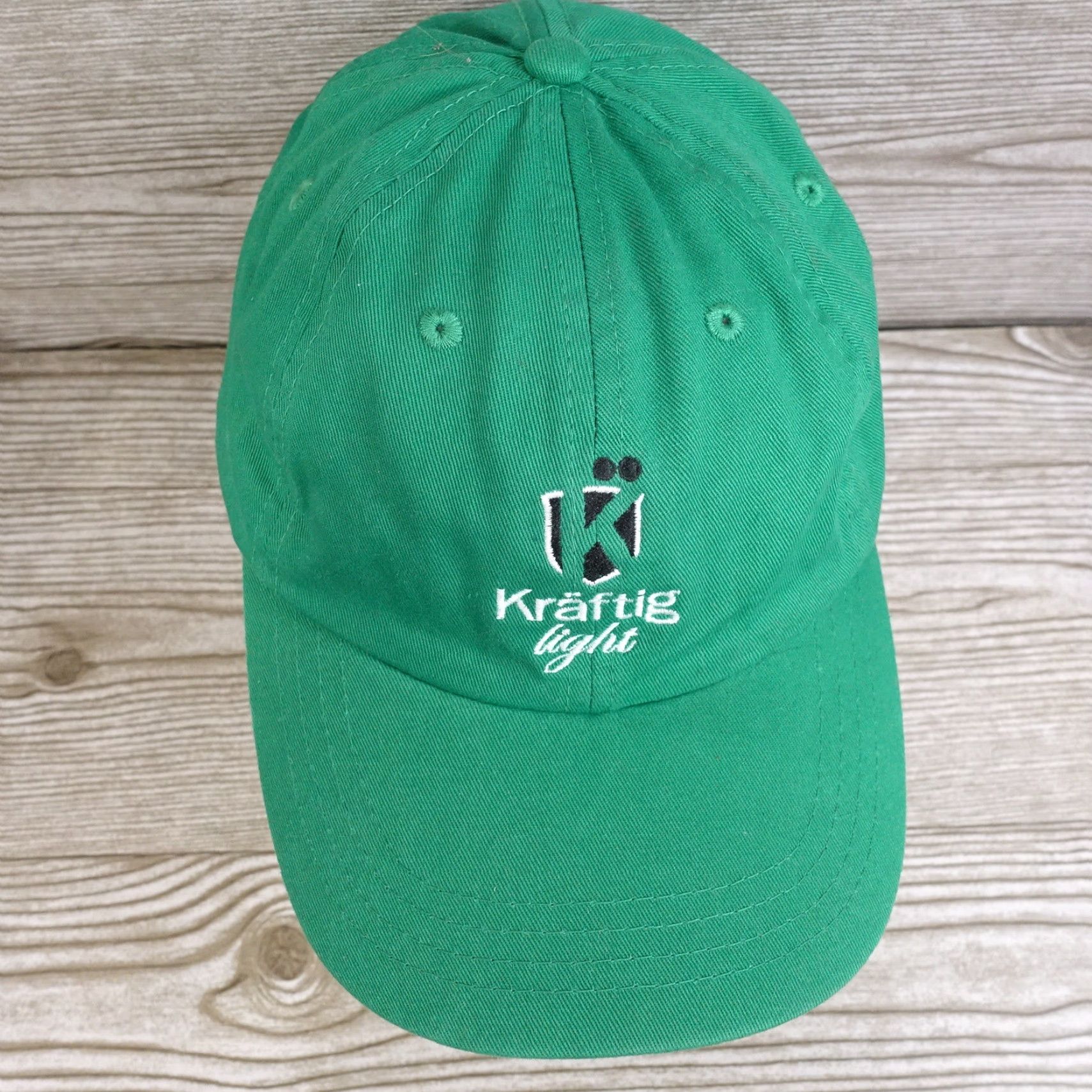 Logo 7 KRAFTIG Green Baseball Hat Adult One Size Adjustable Strapback St Louis Beer Logo Unisex Size ONE SIZE - 3 Thumbnail