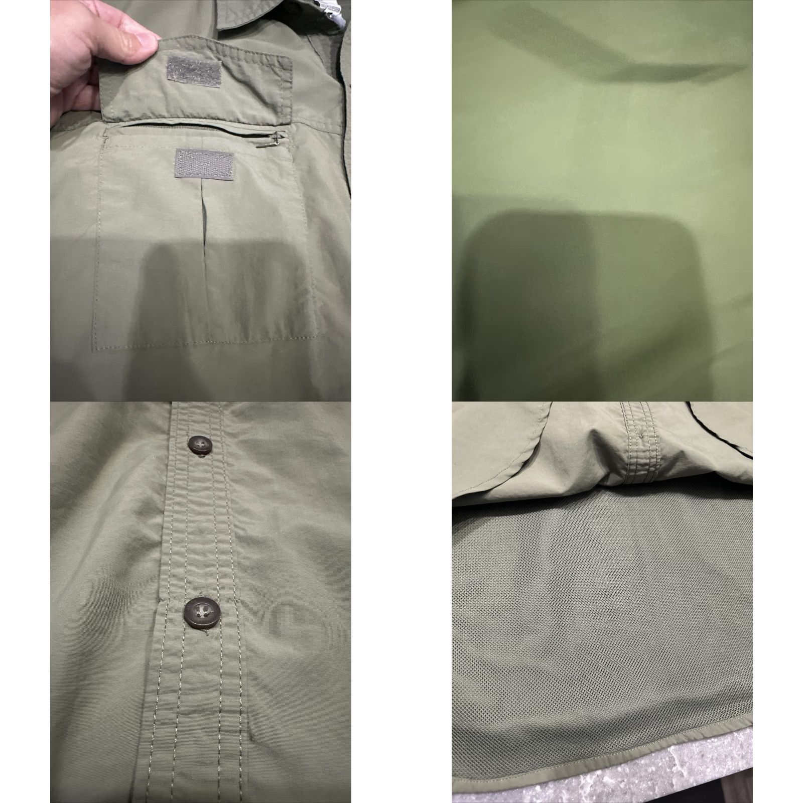 Hunter Ducks Unlimited Men's Hunter Olive Green Lightweight Vented Button-Down XL Shirt Size US XL / EU 56 / 4 - 8 Thumbnail