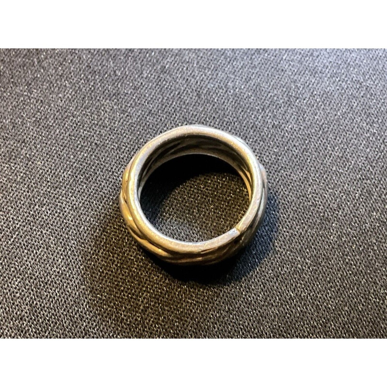 Other Tested 925 Sterling Silver Rope Band Ring Size 5 Size ONE SIZE - 3 Thumbnail
