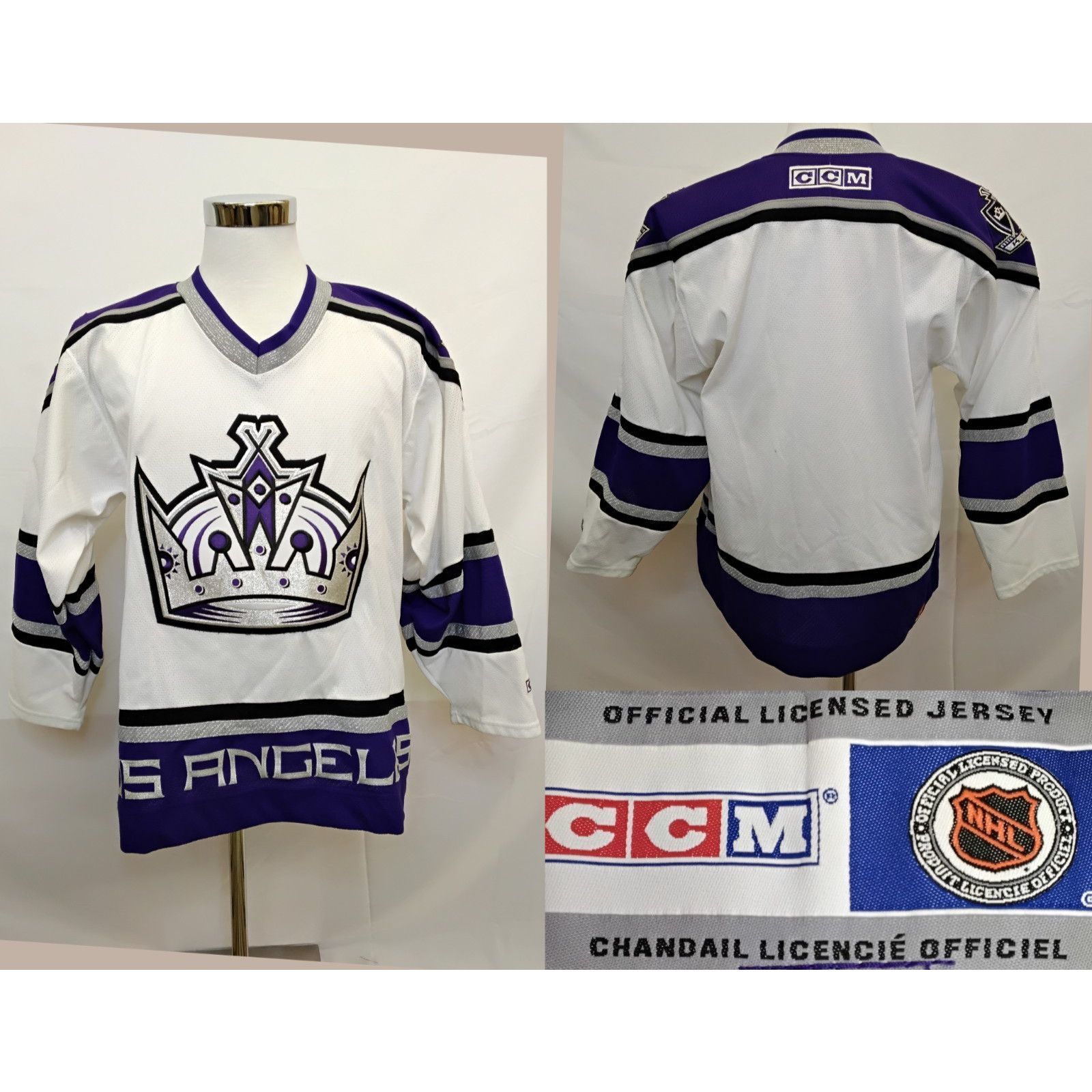 Ccm Los Angeles Kings CCM Jersey S M Purple Crown Patch VTG Rare Size US M / EU 48-50 / 2 - 1 Thumbnail