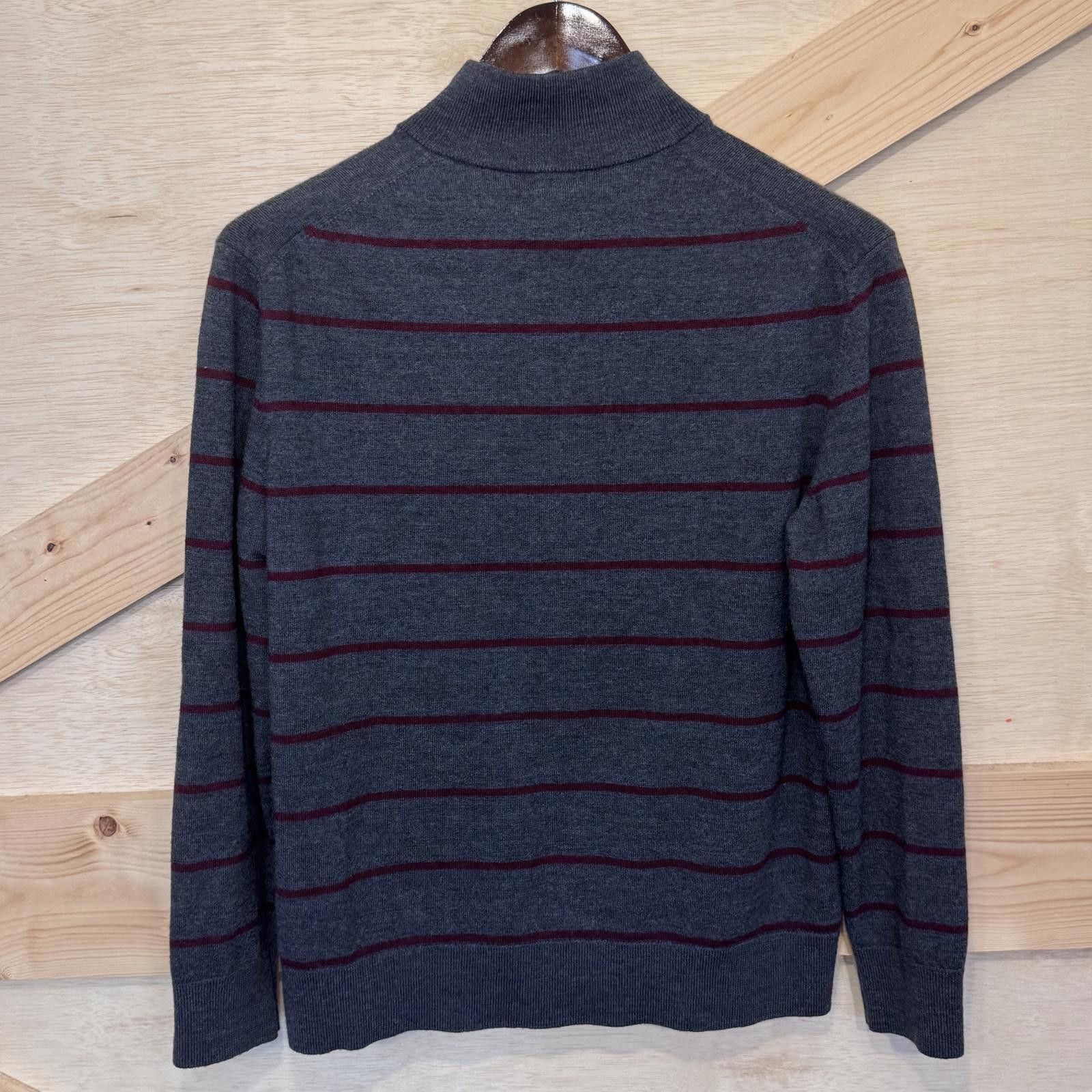 UNTUCKit UNTUCKit Sweater Men's Large Belguardo Stripe Merino Wool Size US L / EU 52-54 / 3 - 2 Thumbnail