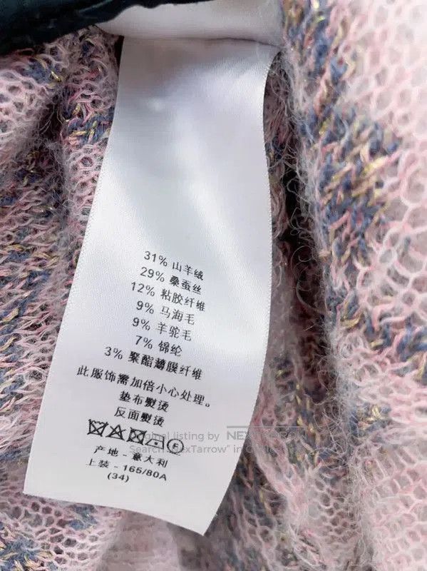 Dior Dior Pink Cashmere Blend Long Sleeve Sweater . Size S / US 4 / IT 40 - 9 Thumbnail