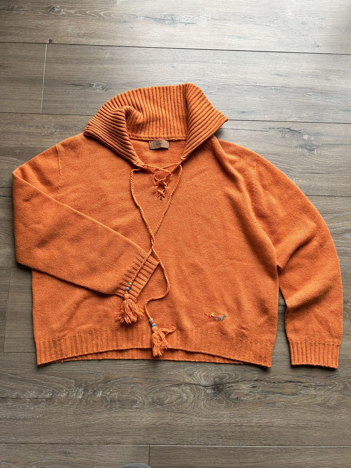 Alanui Alanui orange cashmere jumper S aztec Size S / US 4 / IT 40 - 1 Thumbnail