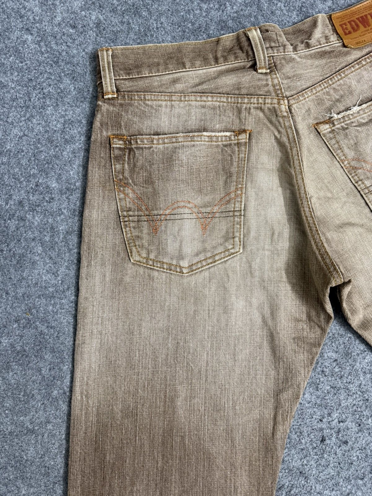 Kapital A15 VINTAGE EDWIN BROWN 505ZX SELVEDGE Size US 32 / EU 48 - 9 Thumbnail
