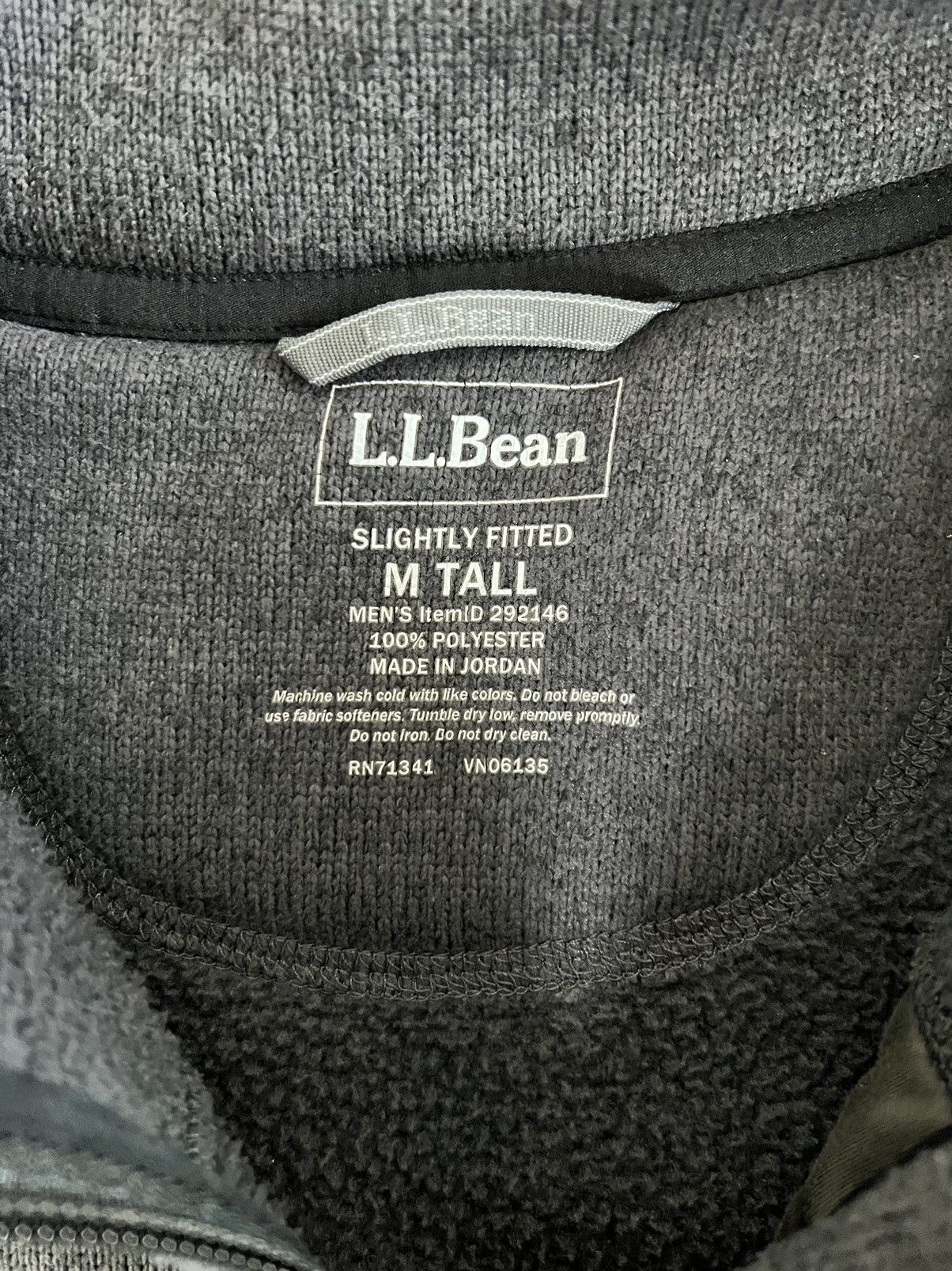 L.L. Bean Vintage LL Bean zip up jacket fleece sz M TALL Size US M / EU 48-50 / 2 - 7 Thumbnail