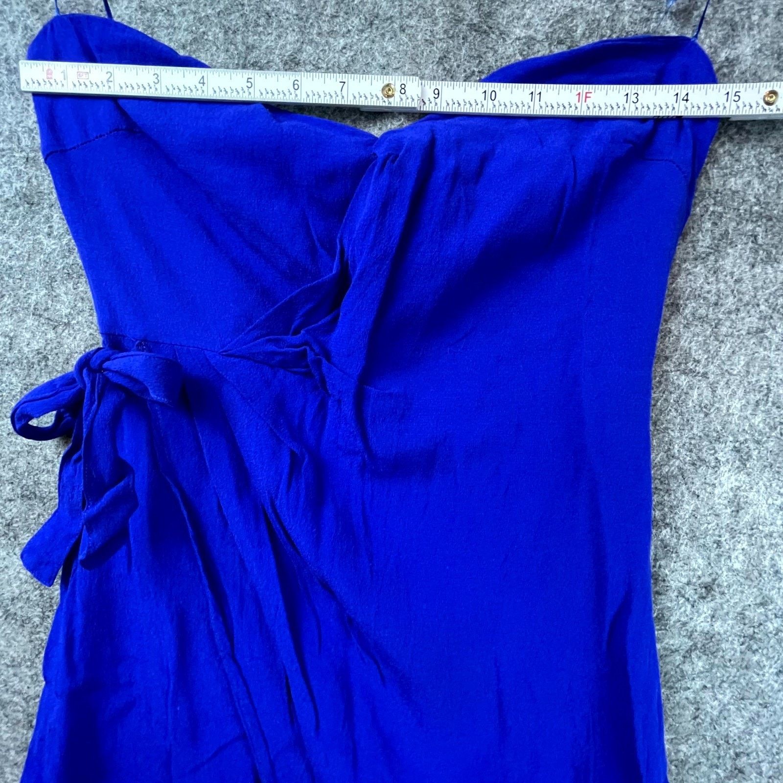 ASTR The Label ASTR The Label Josefina Dress Medium Royal Blue Side Tie Size M / US 6-8 / IT 42-44 - 3 Thumbnail