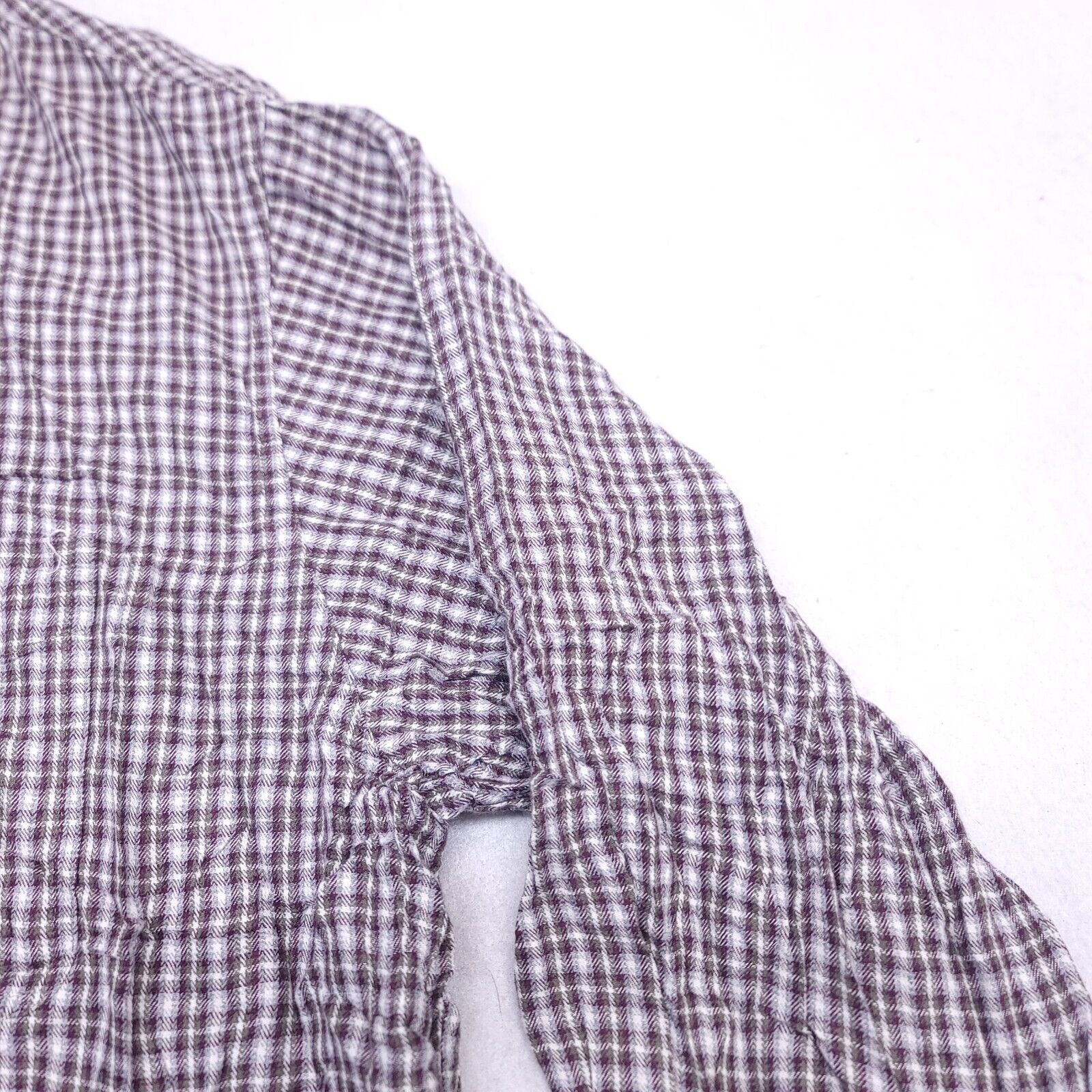 Trader Bay Trader Bay Tartan Flannel Button Up Shirt Men Size XL Maroon Size US XL / EU 56 / 4 - 5 Thumbnail